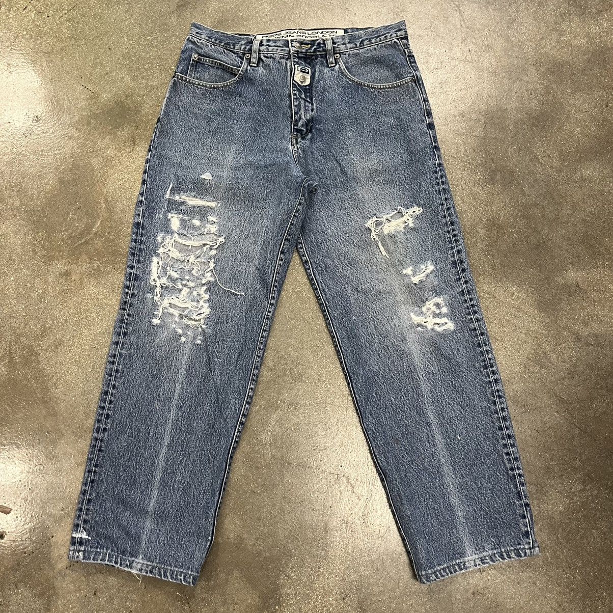 Pepe Jeans Vintage Pepe Jeans Distressed Denim Jeans Size US 34 / EU 50 - 1 Thumbnail