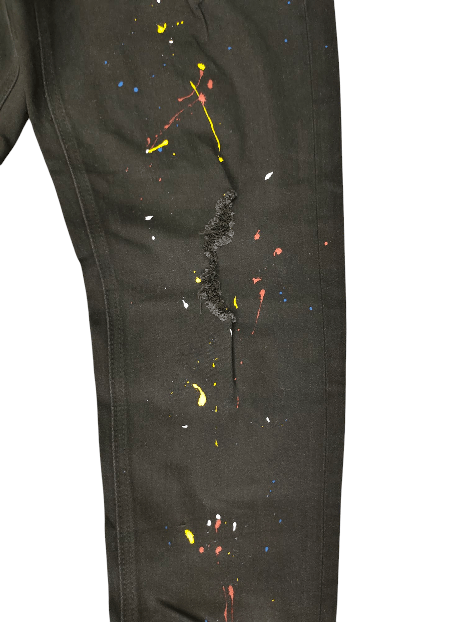 Number (N)ine Number (N)ine Painted Distress Denim Pants Size US 29 - 3 Thumbnail