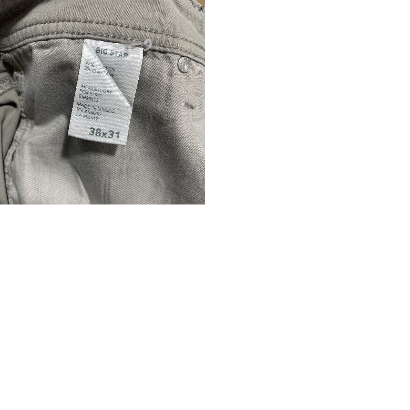 Vintage BIG STAR Men’s Jeans Shirt? No, Confusion. Size US 38 / EU 54 - 9 Thumbnail