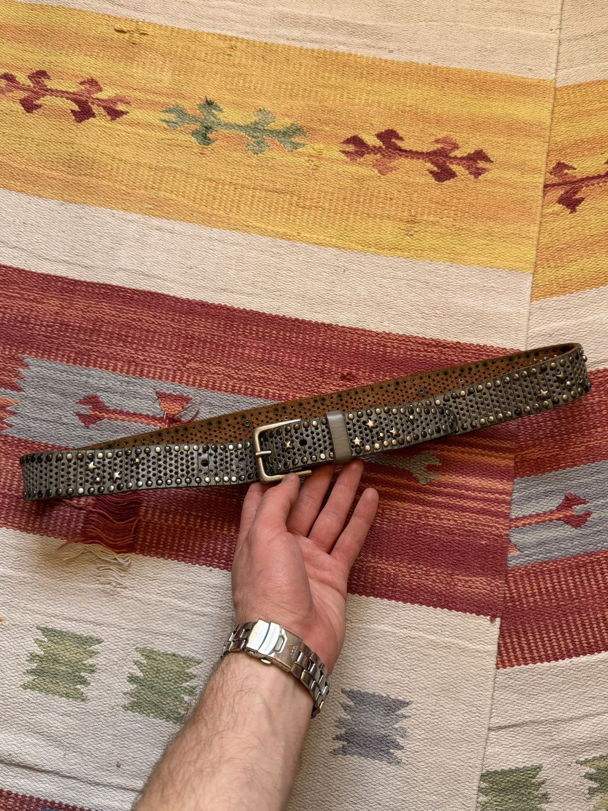 Genuine Leather Vintage 00’s y2k Genuine Leather Japanese Belt Size ONE SIZE - 1 Thumbnail
