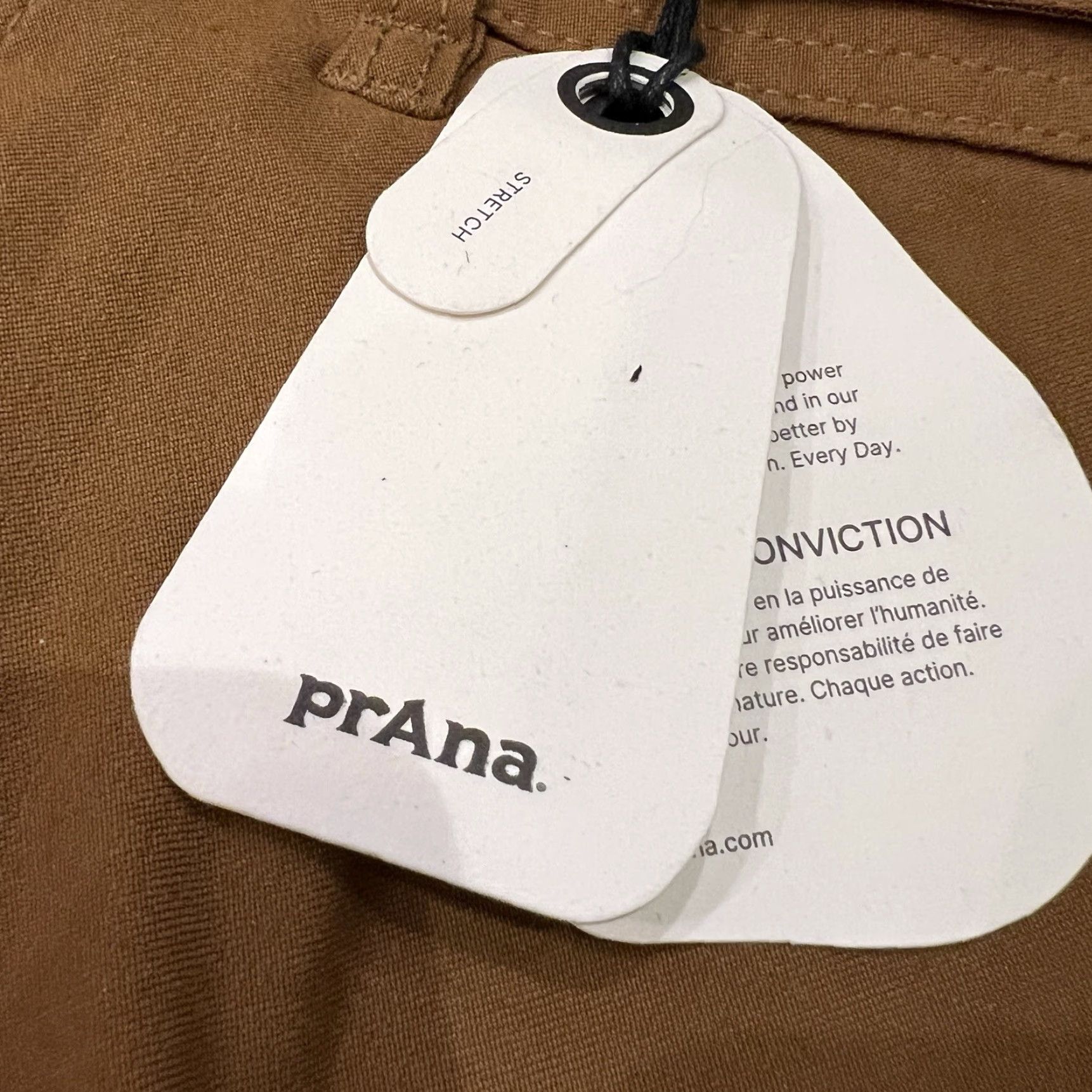 Prana VINTAGE PrAna Stretch Zion II Slim Fit Pants Mens 40x32 Sepia Brown Tapered Hiking Size US 40 / EU 56 - 3 Thumbnail