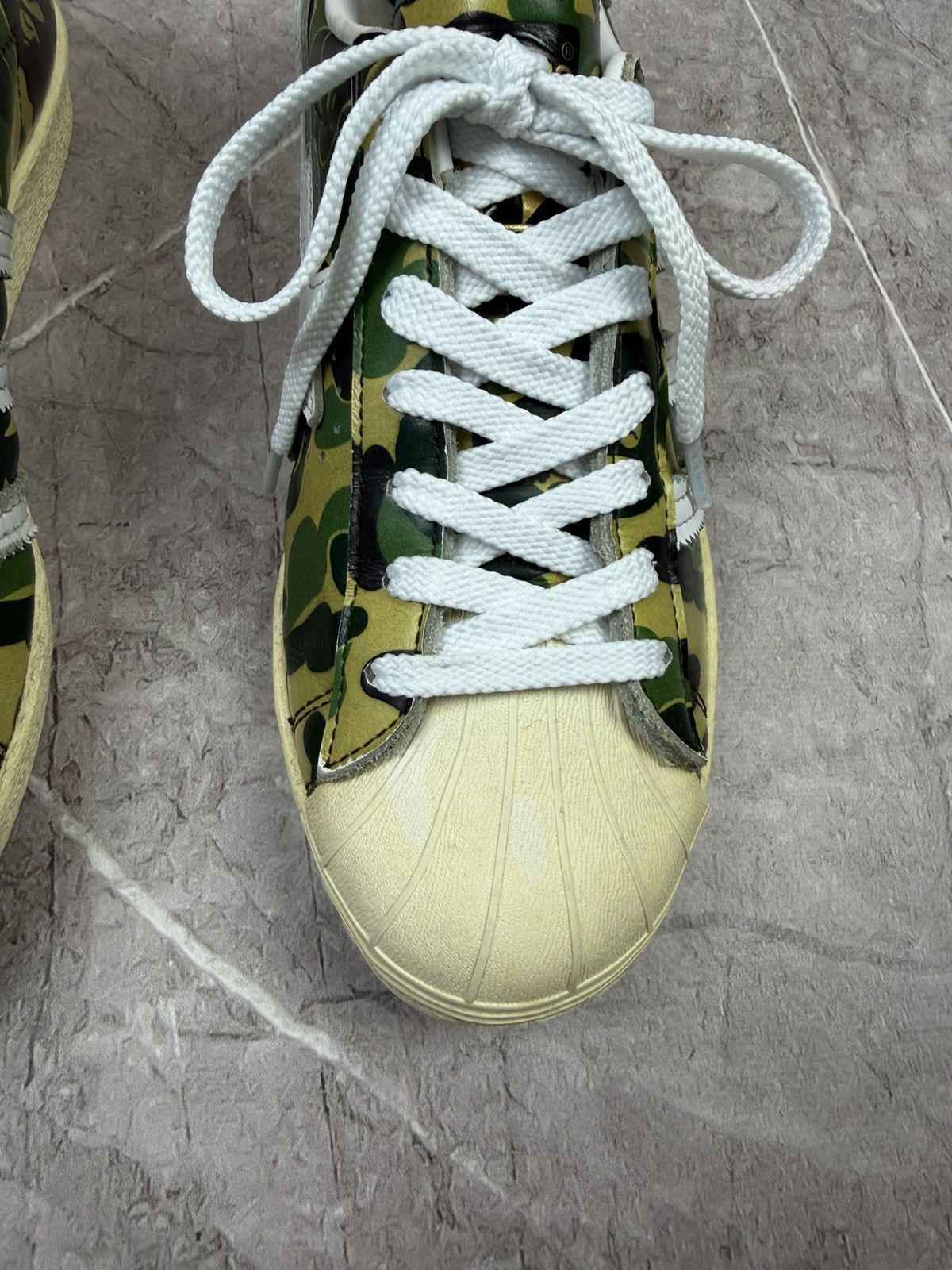 Adidas × Bape Adidas Superstar Bape ABC Camo Green A Bathing Ape Size Size US 6 / IT 36 - 6 Thumbnail