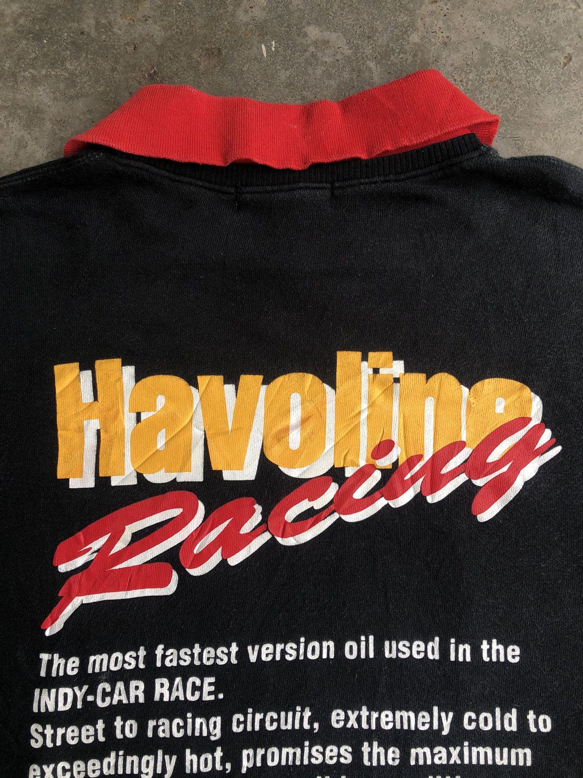 Vintage 💥Vintage Caltex Havoline Racing Big Logo Poem Sweatshirt Size US M / EU 48-50 / 2 - 15 Thumbnail