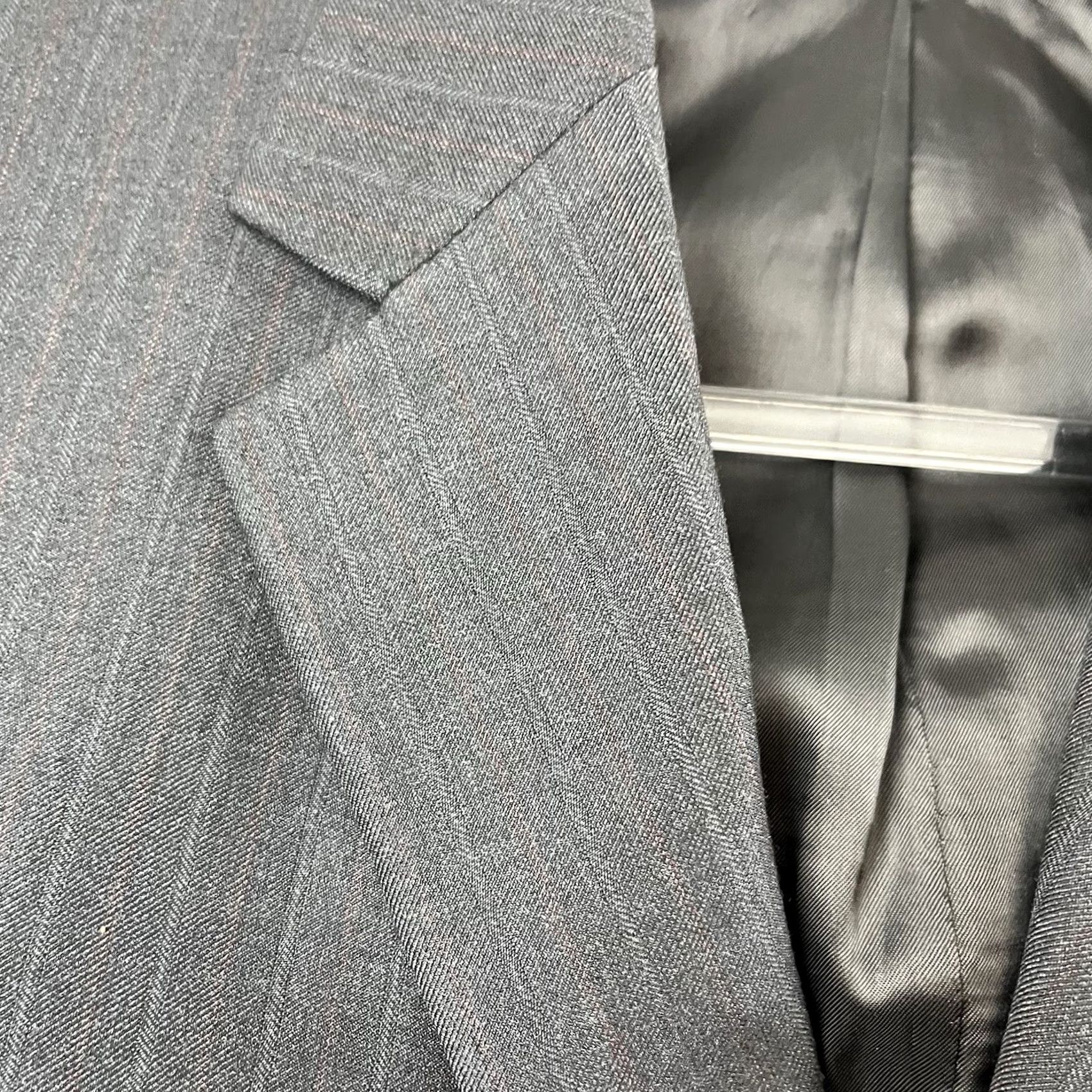 Banana Republic Banana Republic Blazer Jacket Slim Fit Men 40R Wool Pinstripe Blue Modern Business 3-Button 4-Button Inner Pockets Size 40R - 3 Thumbnail