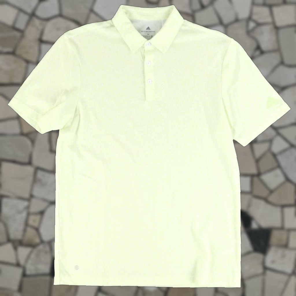 Adidas Adidas x Parley Ocean Plastic Cracked Lava Sample Polo Shirt Yellow Men's M – Shirt Size US M / EU 48-50 / 2 - 1 Thumbnail