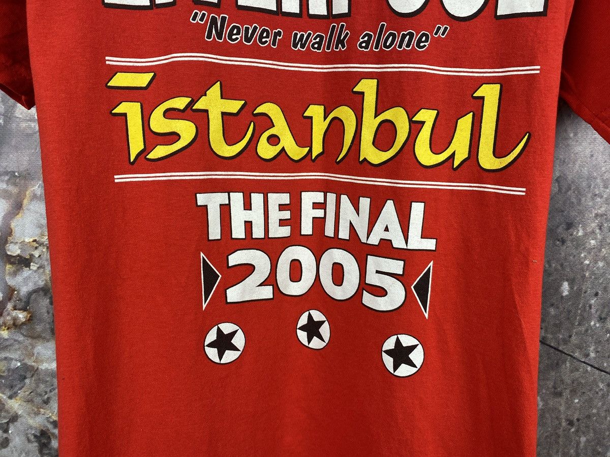 Vintage Soccer T-Shirt Liverpool Milan Final Istanbul 2005 Football Size US M / EU 48-50 / 2 - 4 Thumbnail
