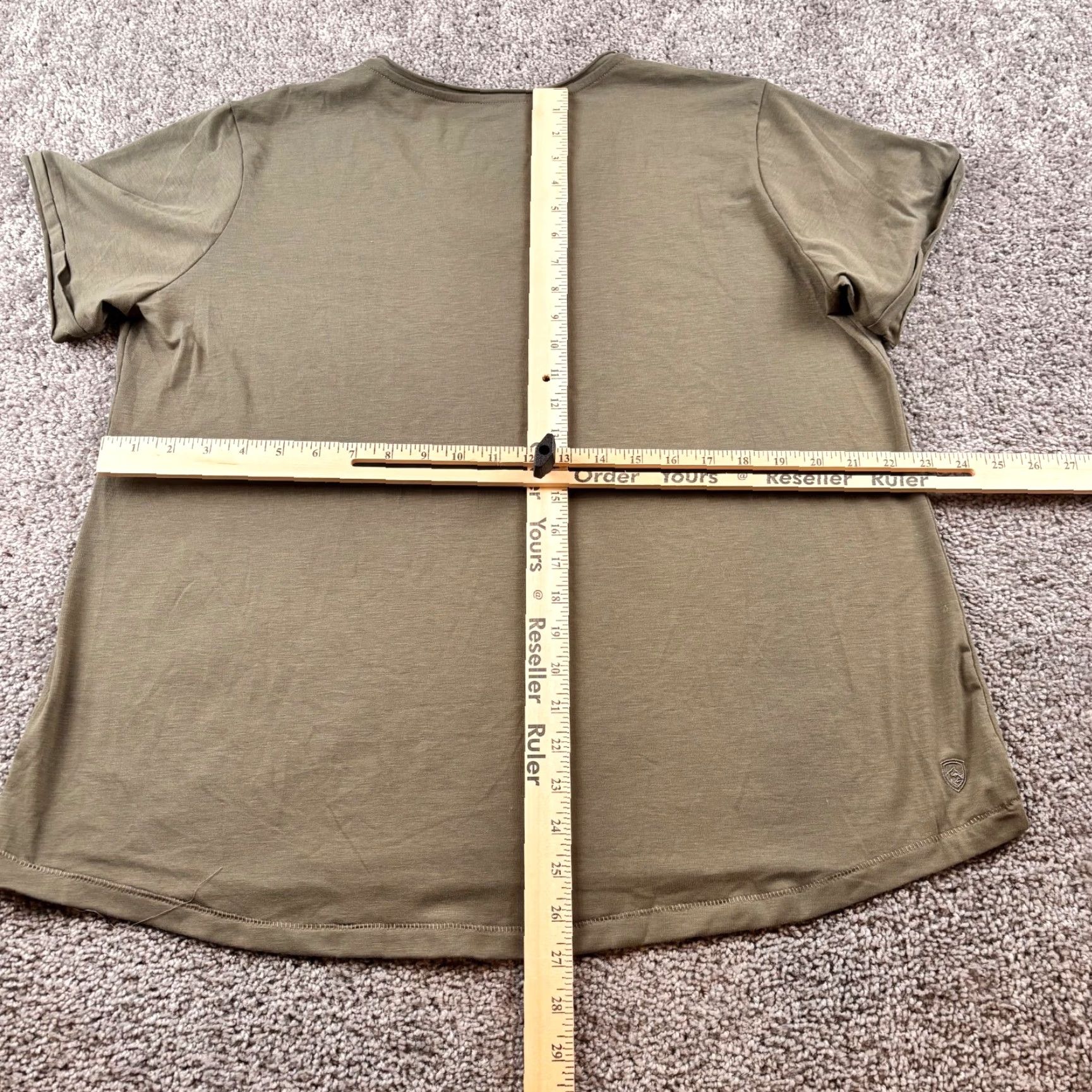 Olive Kuhl Shirt Womens 2XL Olive Juniper Tee V-neck UPF T-shirt Size XXL / US 16-18 / IT 52-54 - 6 Thumbnail