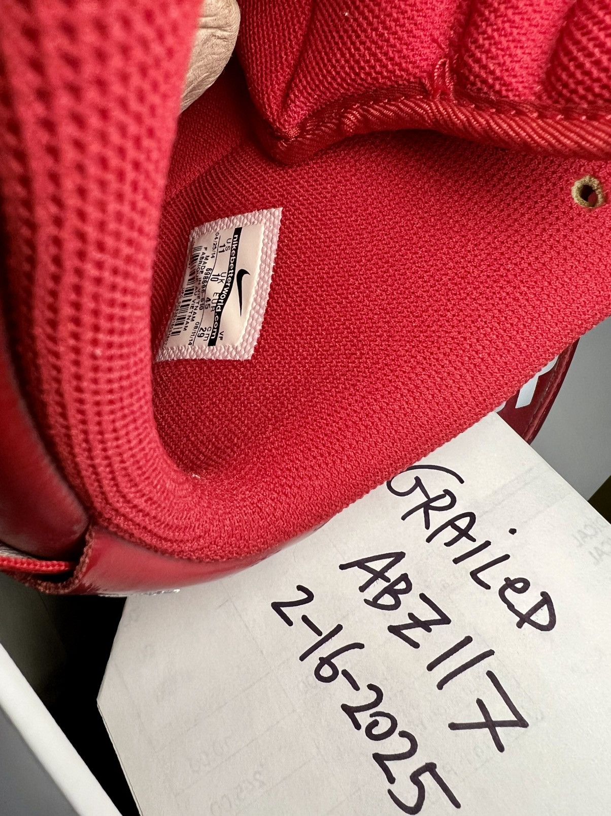 Nike Nike Air Force 1 High Supreme World Famous Red high top Size US 11 / EU 44 - 8 Thumbnail