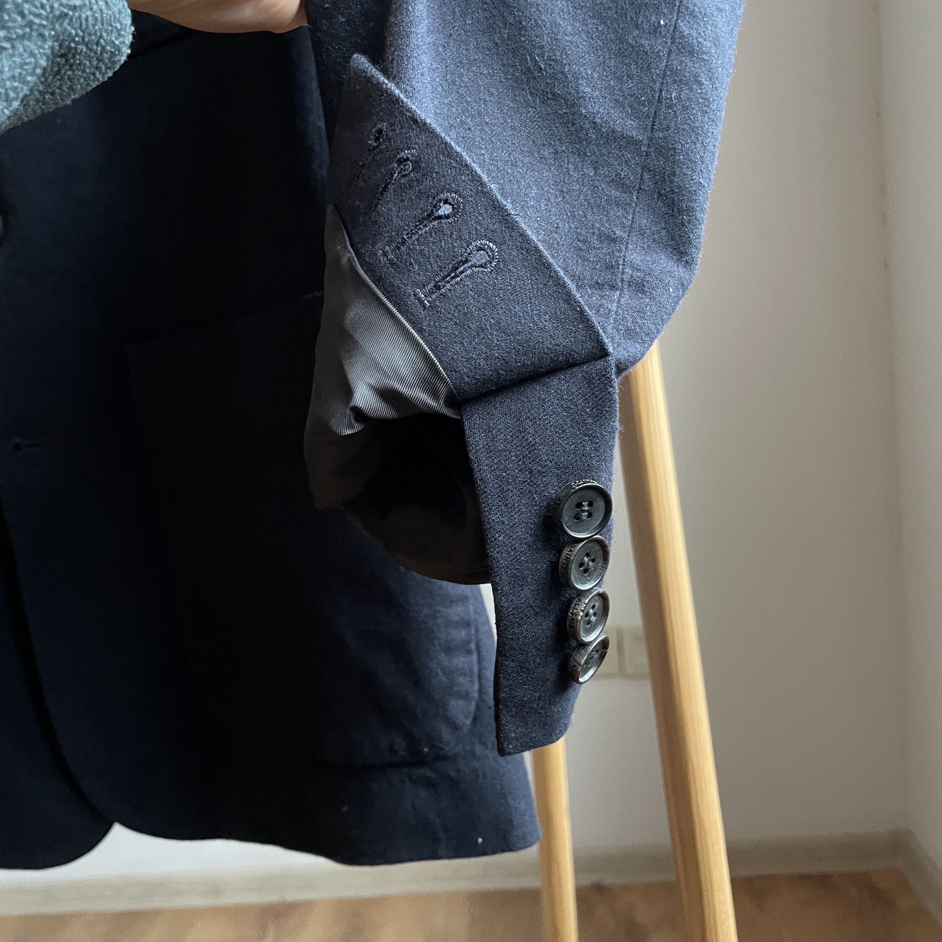 Allsaints Allsaints Cotton Blend Unlined Moleskin Masa Blazer Size 34R - 7 Thumbnail