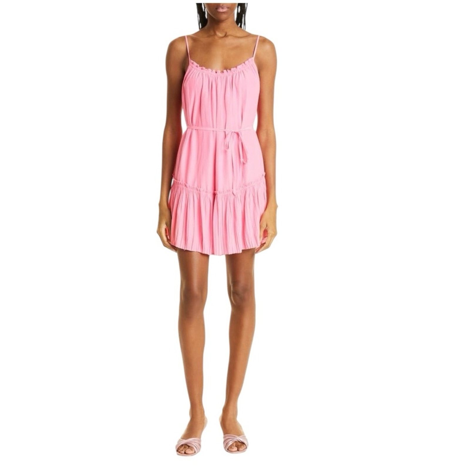 Ramy Brook Ramy Brook Tatiana Swing Tiered Ruffled Mini Dress Large Size L / US 10 / IT 46 - 2 Thumbnail