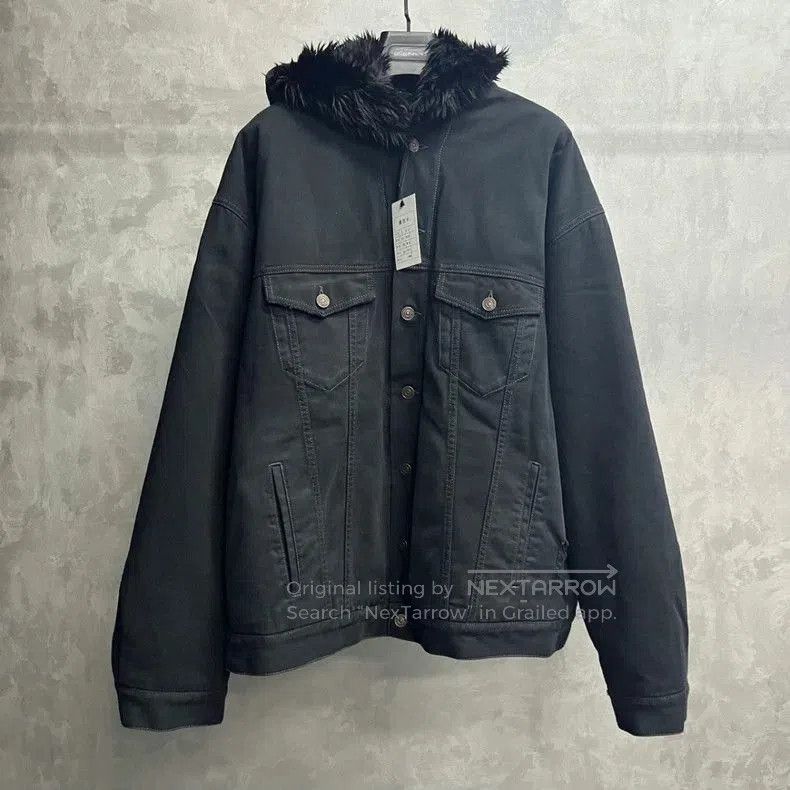 Balenciaga Balenciaga Black Fur Trim Casual Jacket. Size US L / EU 52-54 / 3 - 1 Thumbnail