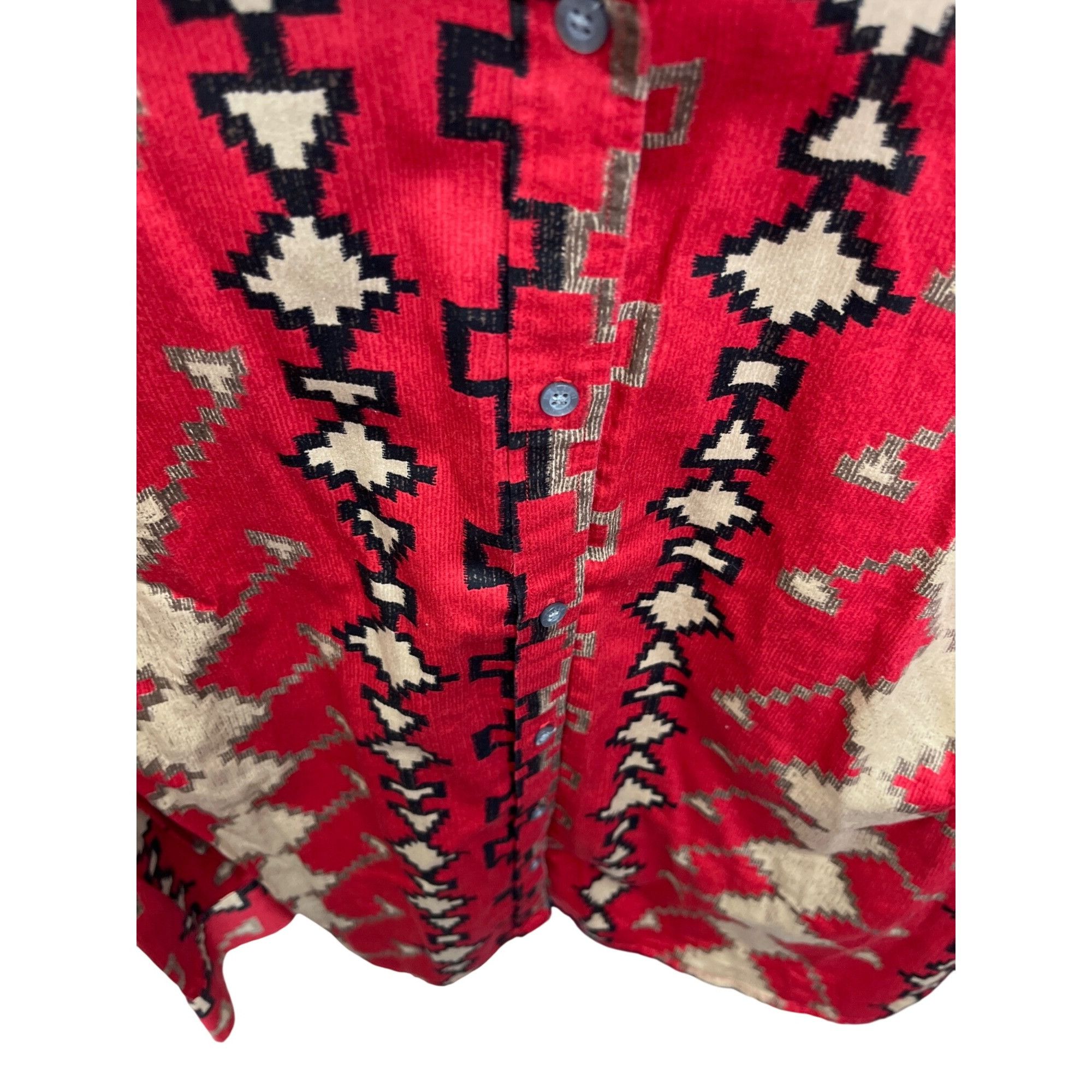 Lauren Ralph Lauren Lauren Ralph Lauren mens red black Navajo style button up sh Size US XL / EU 56 / 4 - 8 Thumbnail