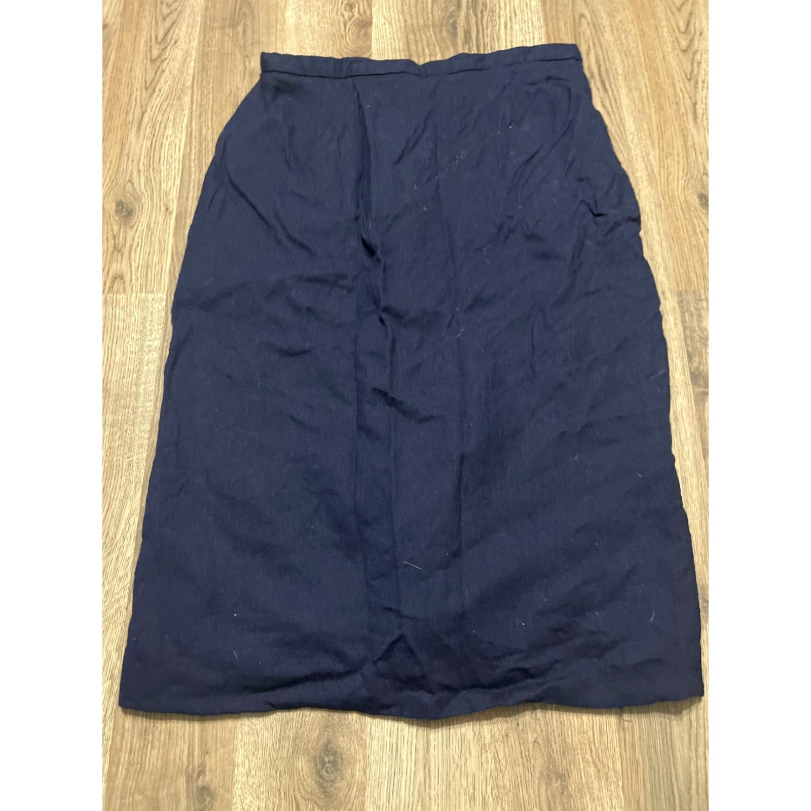 Evan Picone EVANE PICONE Skirt Women's Size 29 Blue Back Zip Knee Length Casual Daily Vintage? No. Size 29" - 2 Thumbnail