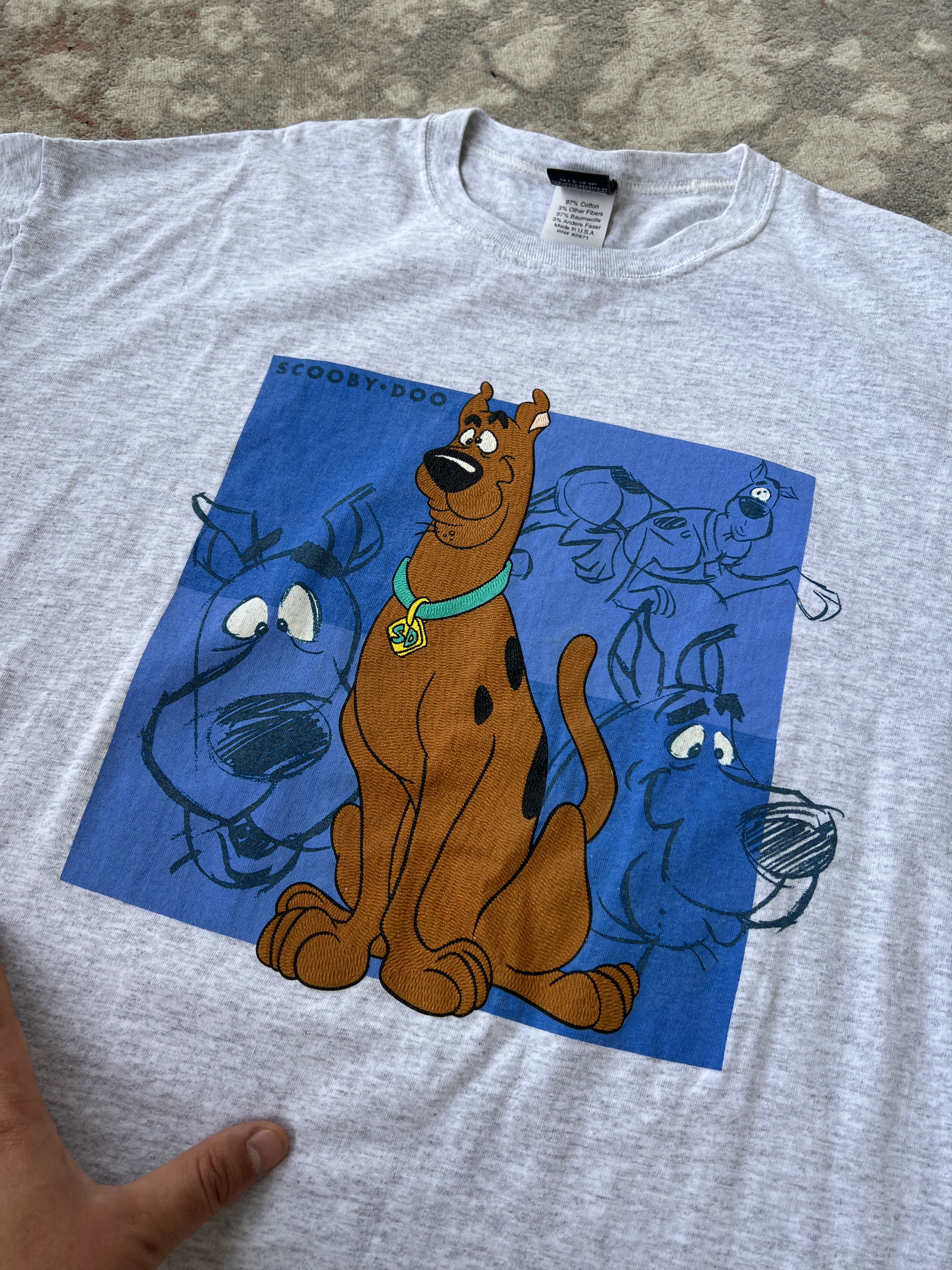 Vintage Warner Bros.Vintage Scooby-Doo Made In USA Tee Size US XXL / EU 58 / 5 - 2 Thumbnail