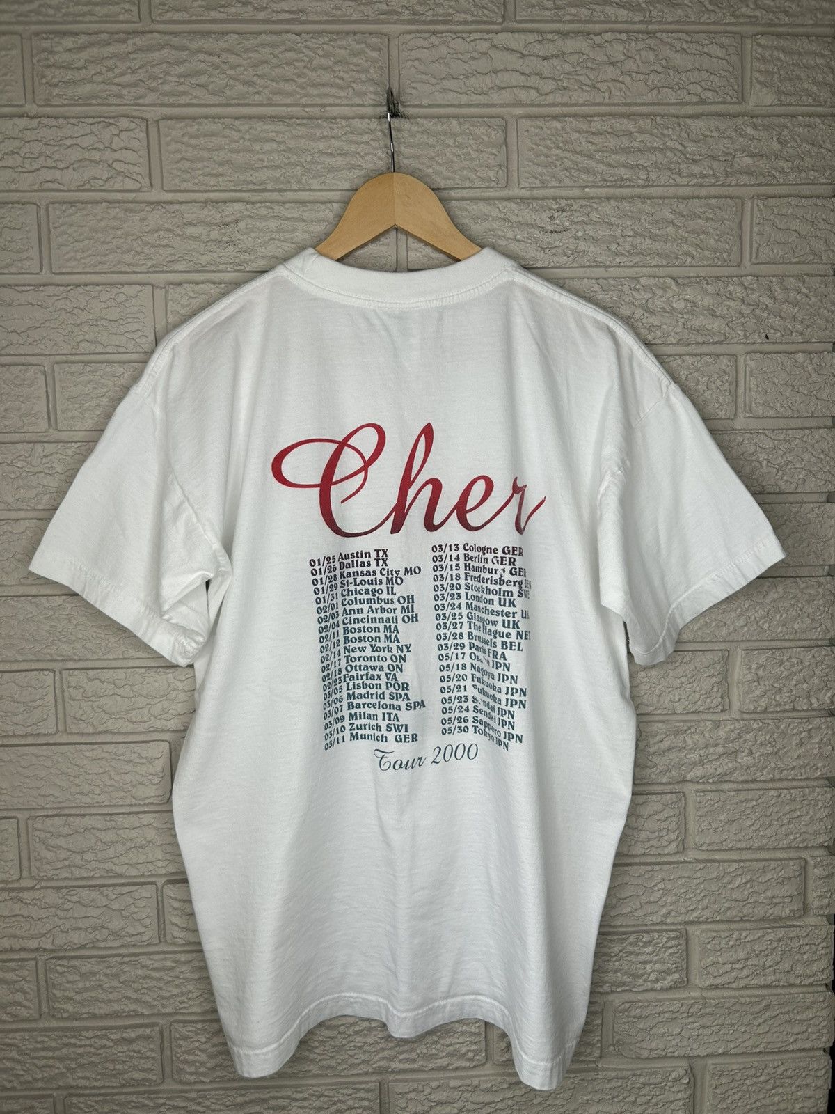 Band Tees Vintage Cher 2000 Tour Bootleg T Shirt Size US L / EU 52-54 / 3 - 3 Thumbnail