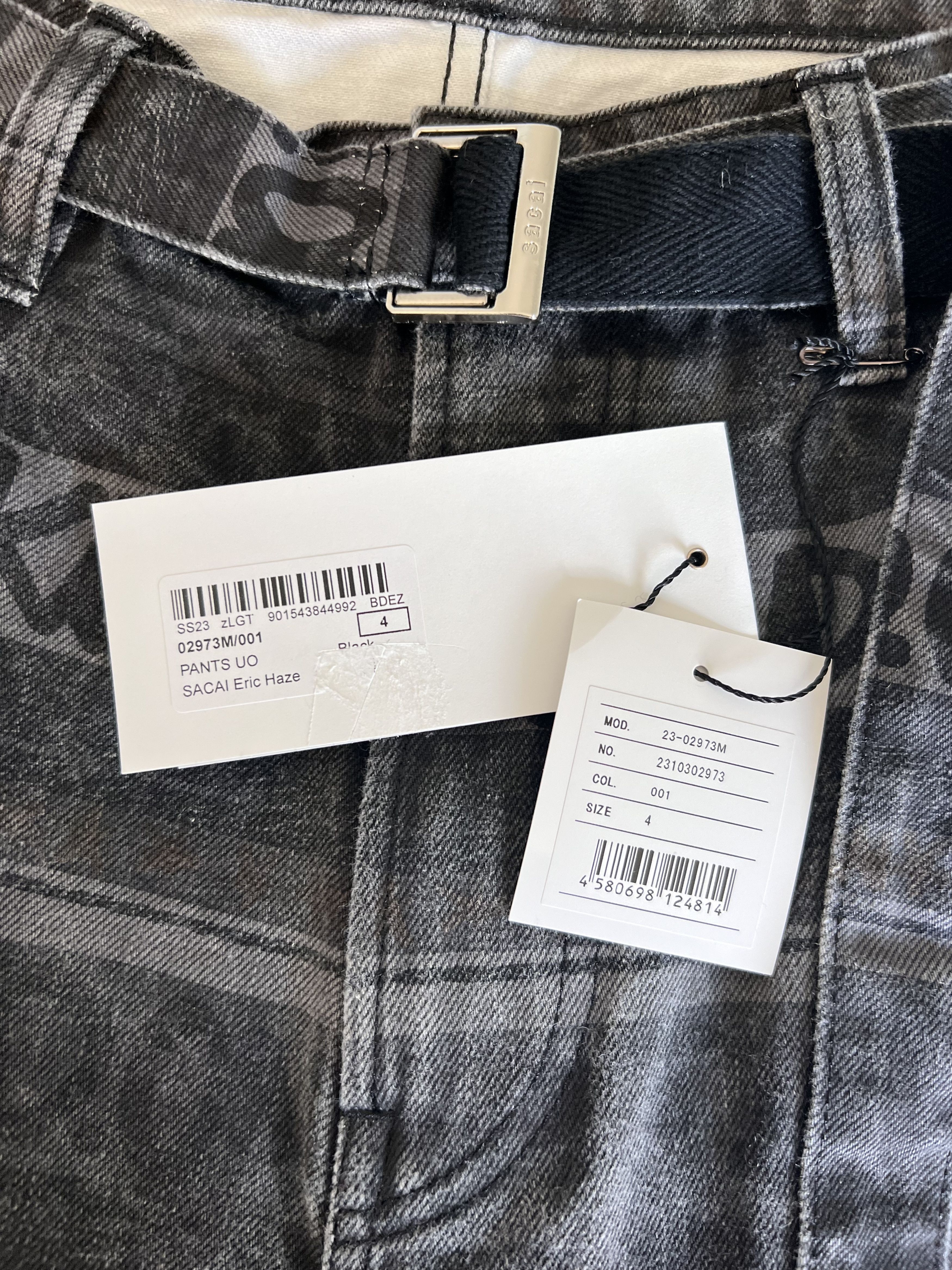 Sacai Sacai Eric Haze Denim Jeans in Black Size US 34 / EU 50 - 7 Thumbnail