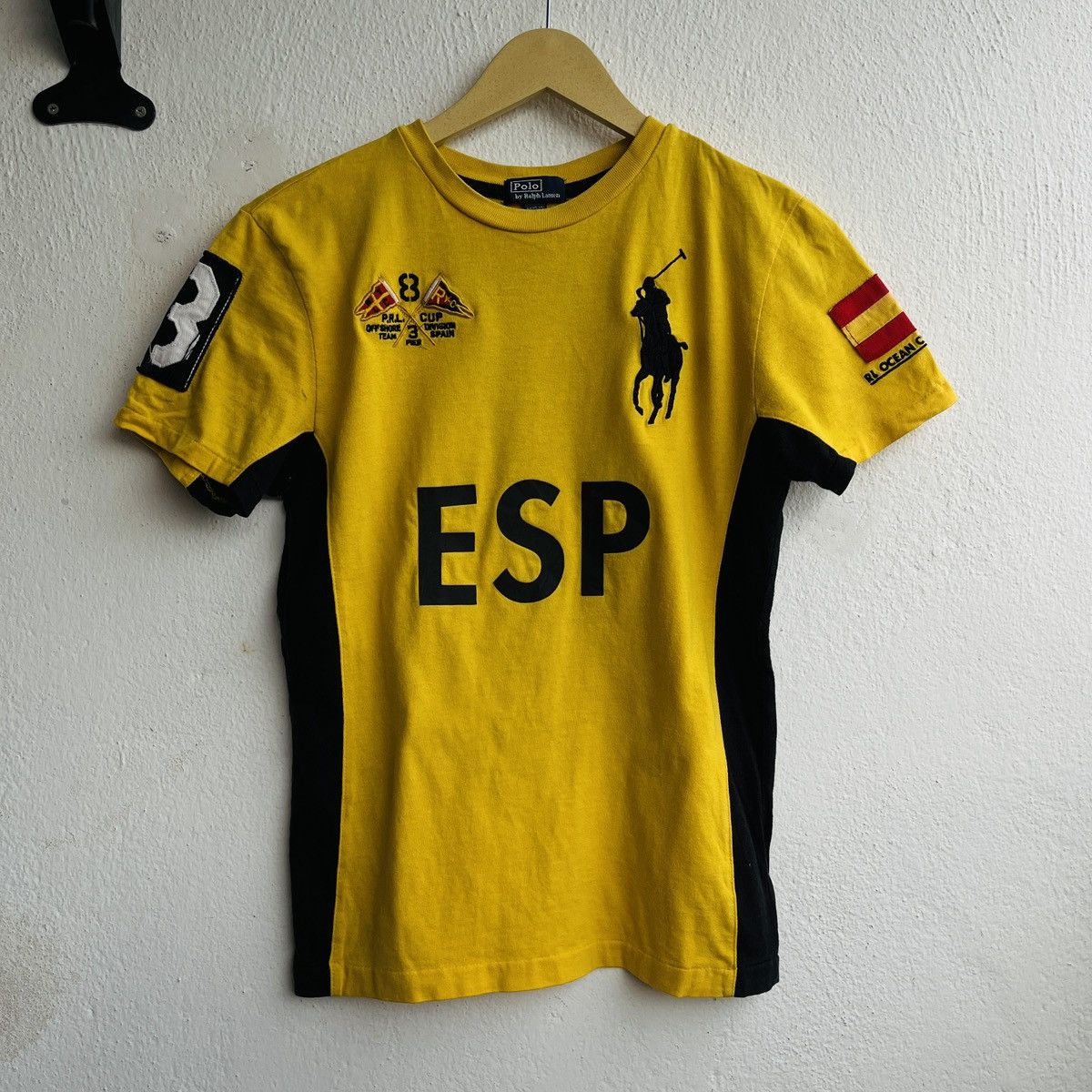 Polo Ralph Lauren × Ralph Lauren × Vintage Vintage Ralph Lauren Body Fit ESP Spain TShirt Size M / US 6-8 / IT 42-44 - 1 Thumbnail