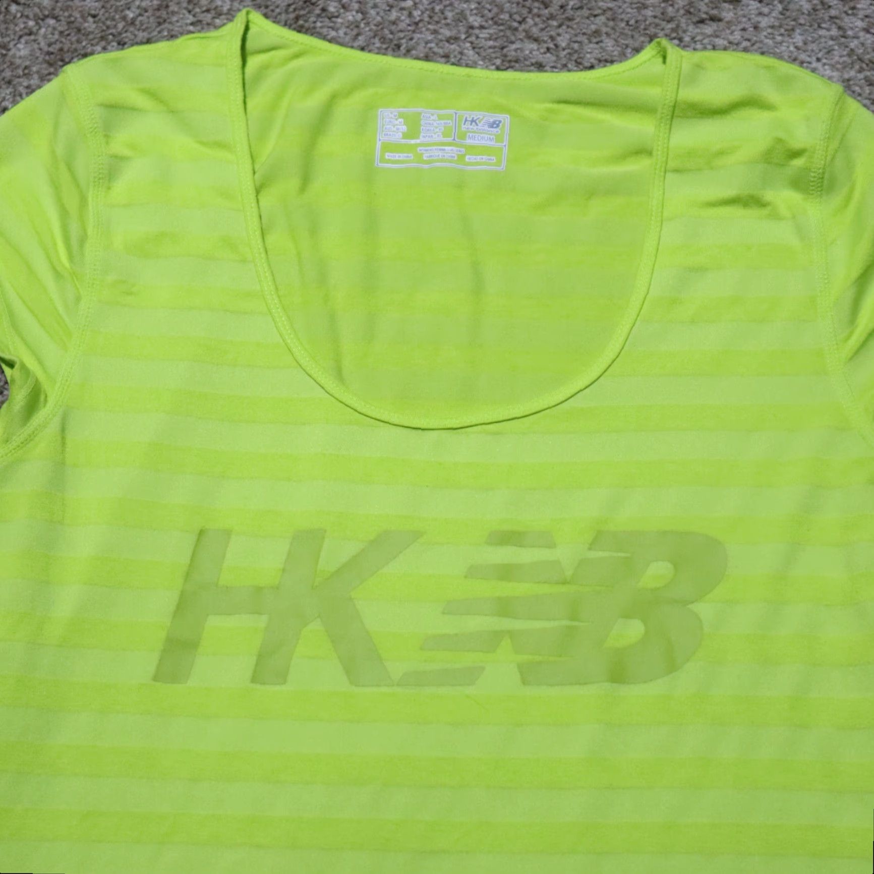 New Balance NEW BALANCE Green Yellow Gym Yoga Athletic Exercise Long Tank Top Women's Medium Shirt Female Medium Green Yoga Athletic 90s? Size M / US 6-8 / IT 42-44 - 2 Thumbnail