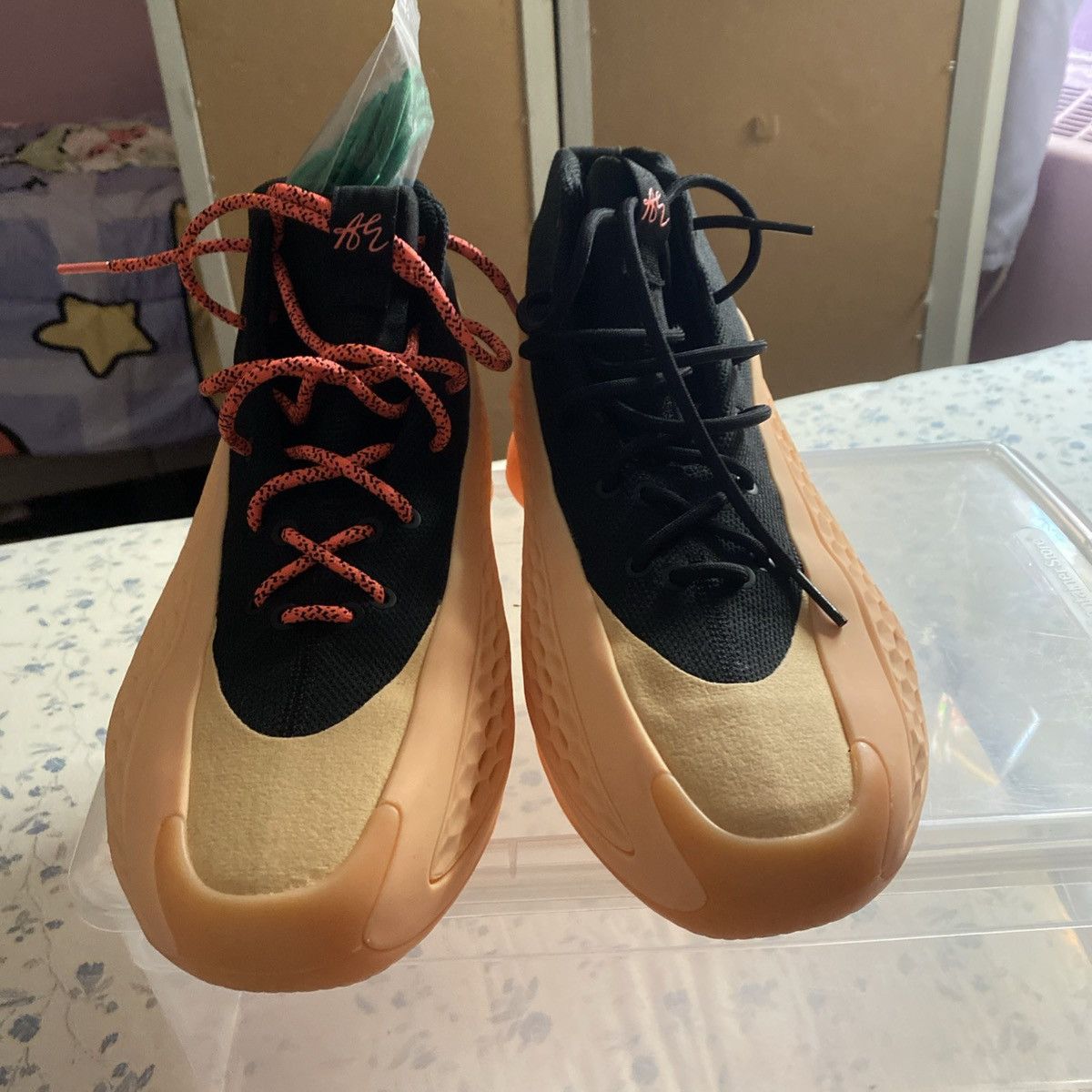 Adidas anthony edward’s original for love basketball sneakers Size US 12 / EU 45 - 4 Thumbnail