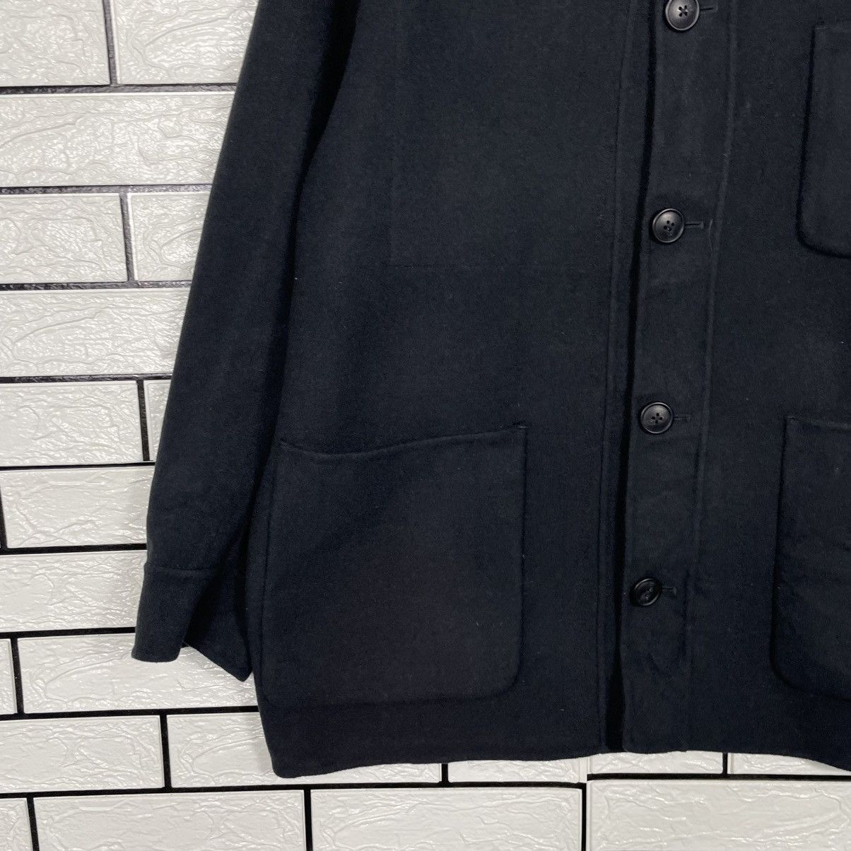 Jil Sander × Uniqlo Uniqlo x Jil Sander Wool Black Jacket Size US XL / EU 56 / 4 - 3 Thumbnail