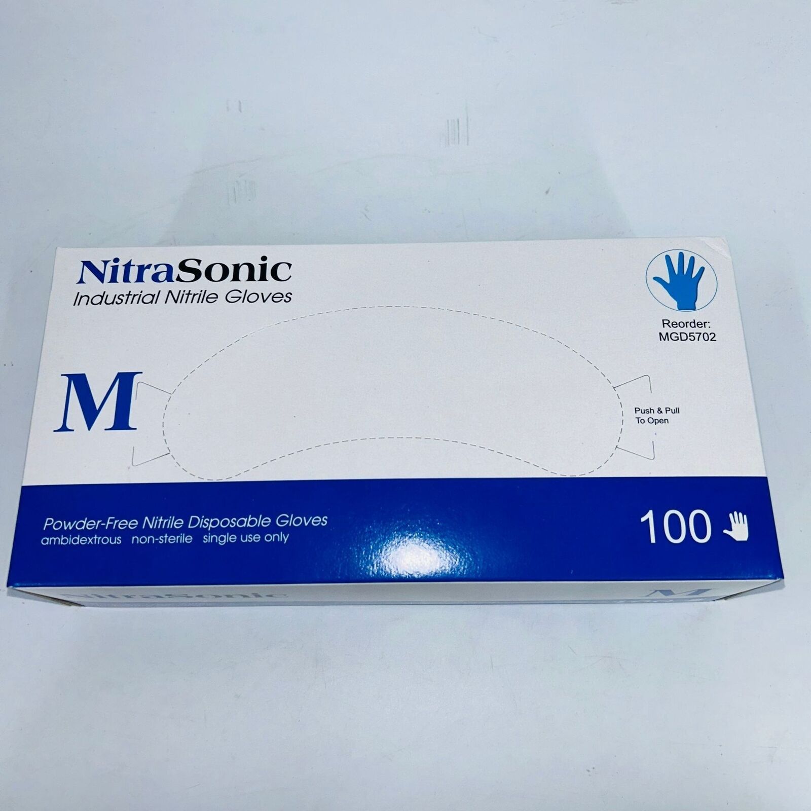 Body Glove UNISEX NITRASONIC POWDER-FREE SIZE MEDIUM NITRILE GLOVES Size ONE SIZE - 1 Thumbnail