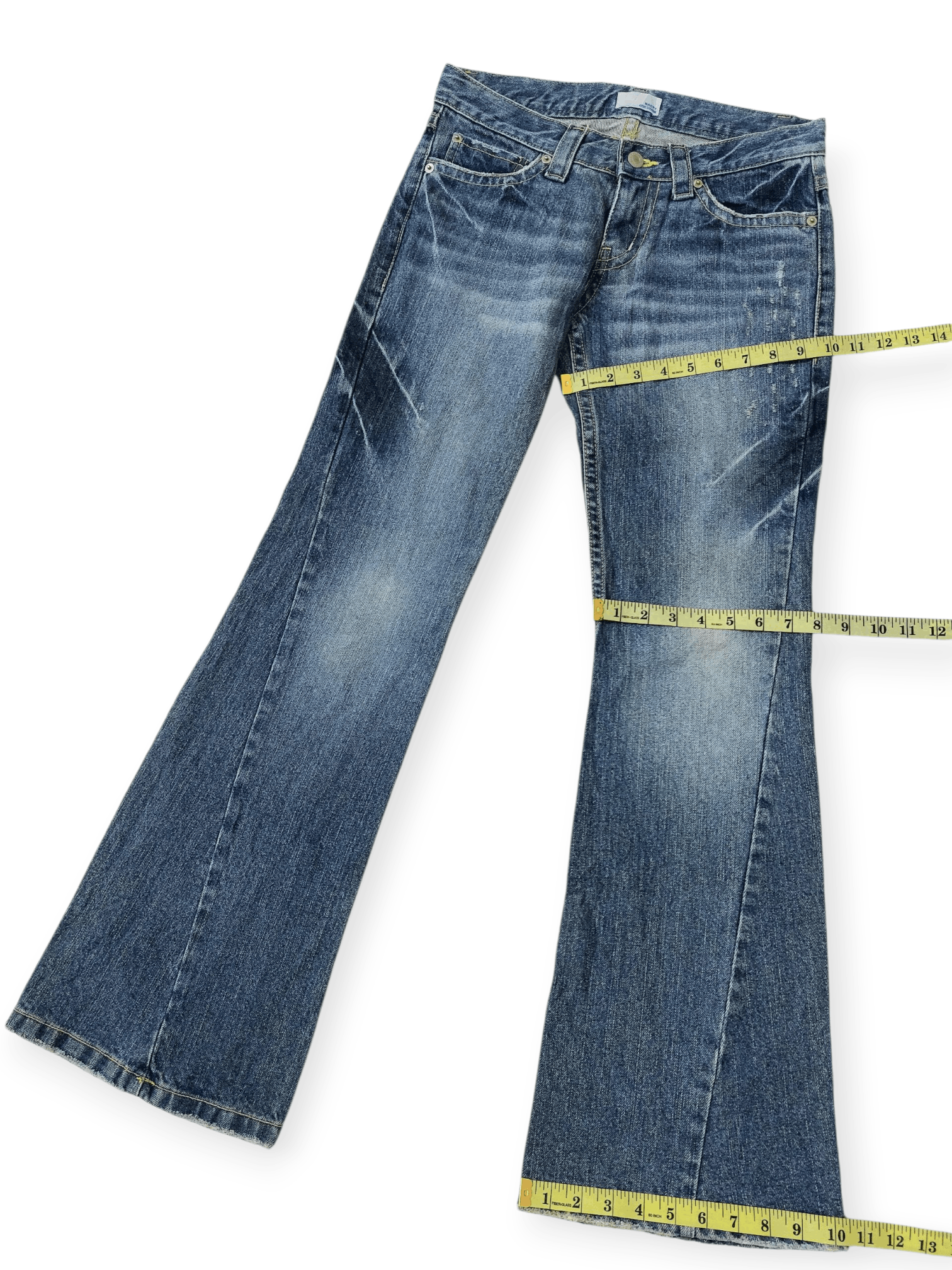 Vintage ☠️Super Flare Nasty Question Tornado Mart Style Size 29" - 17 Thumbnail
