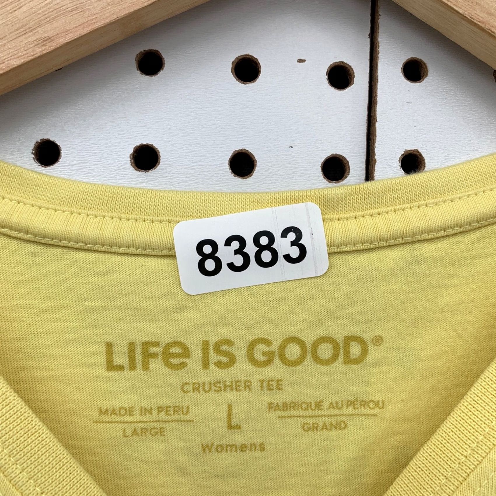 Life is Good Life is Good Crusher Tee Shirt Womens Large Yellow Yeah Buoy Funny T-Shirt Ladies L Yellow Funny Womens Shirts Size L / US 10 / IT 46 - 6 Thumbnail