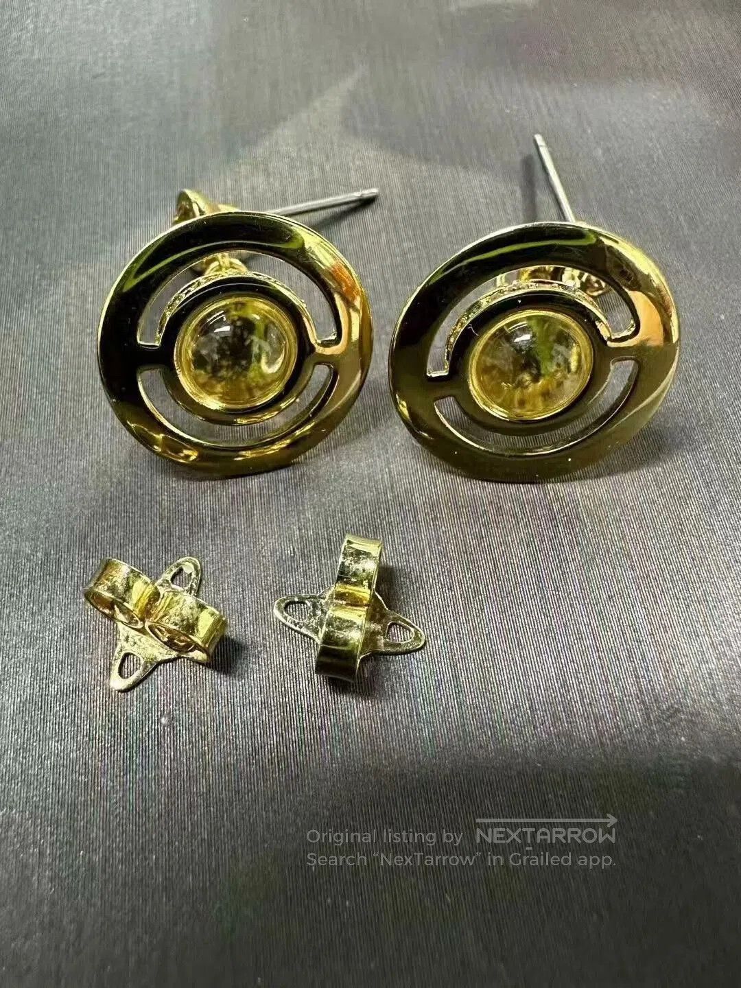Vivienne Westwood Vivienne Westwood Gold Saturn Orb Earrings. Size ONE SIZE - 3 Thumbnail