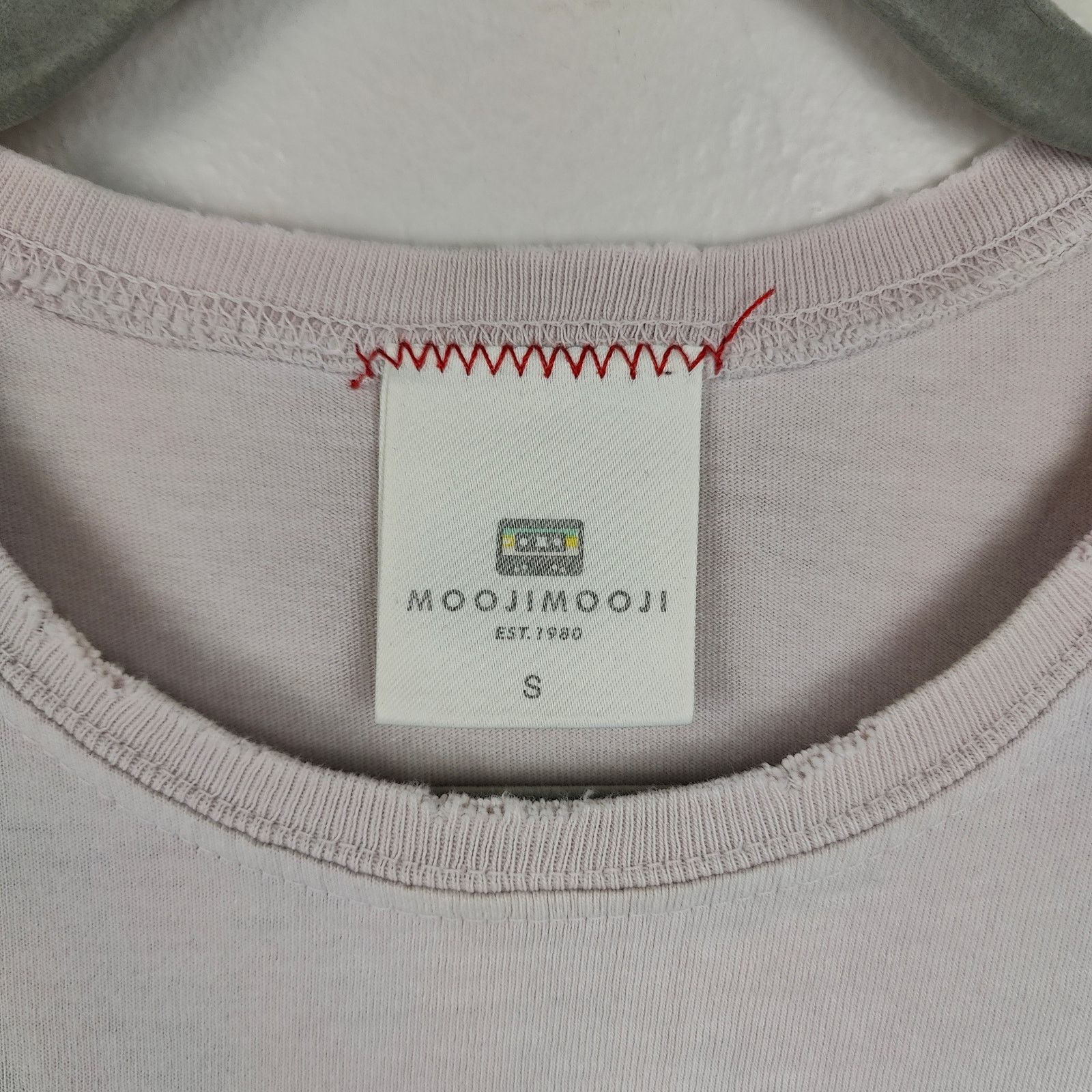MOOJIMOOJIUS MoojiMooji Aged Boxy T-Shirt Size Small Off-White Pale Pink Size US S / EU 44-46 / 1 - 6 Thumbnail