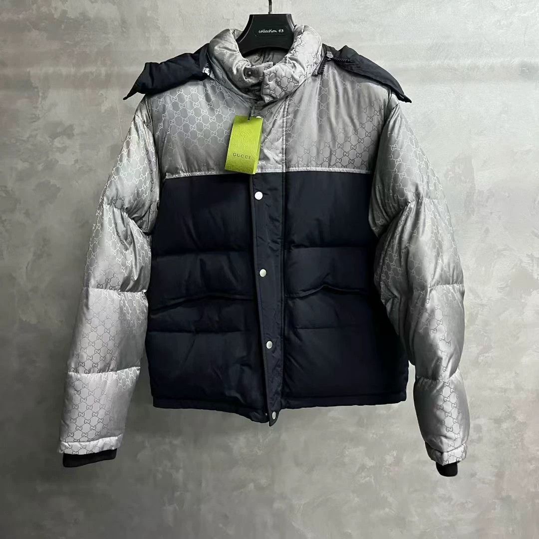 Gucci gucci silver logo puffer jacket size 52 Size US L / EU 52-54 / 3 - 1 Thumbnail