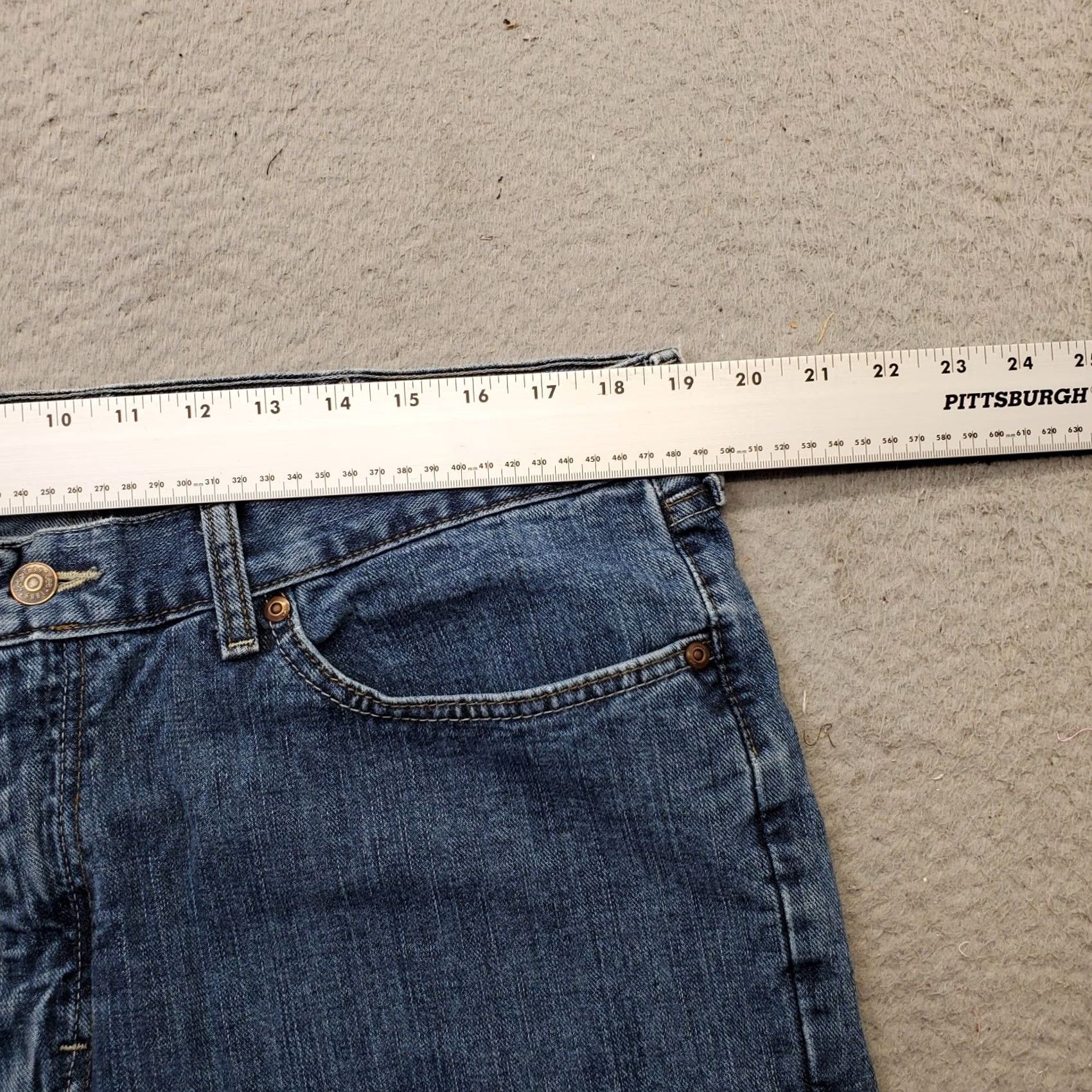 Lee Lee Jeans Mens 38x30 Blue Denim Relaxed Fit Straight Leg 2055526 Size US 38 / EU 54 - 6 Thumbnail