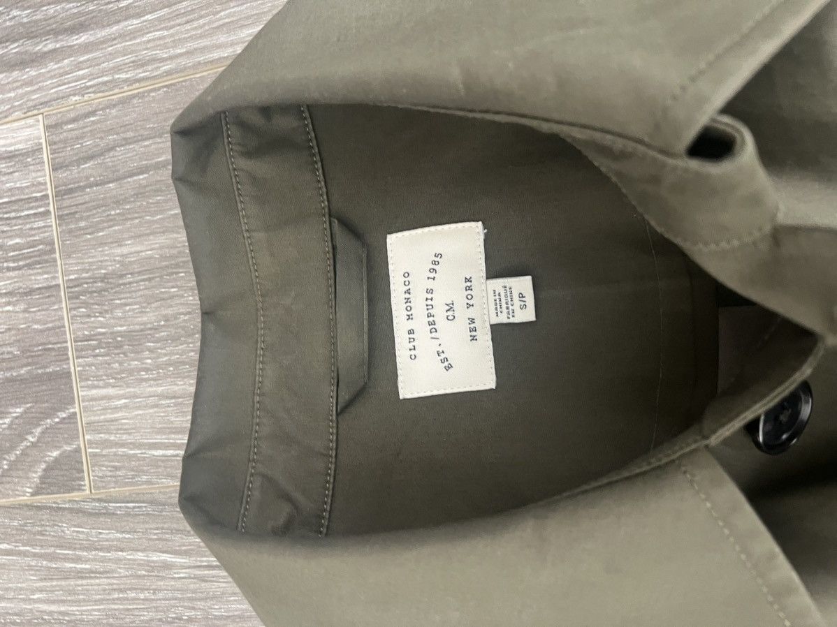 Club Monaco Club Monaco Olive Mac Rain Coat Size US S / EU 44-46 / 1 - 4 Thumbnail