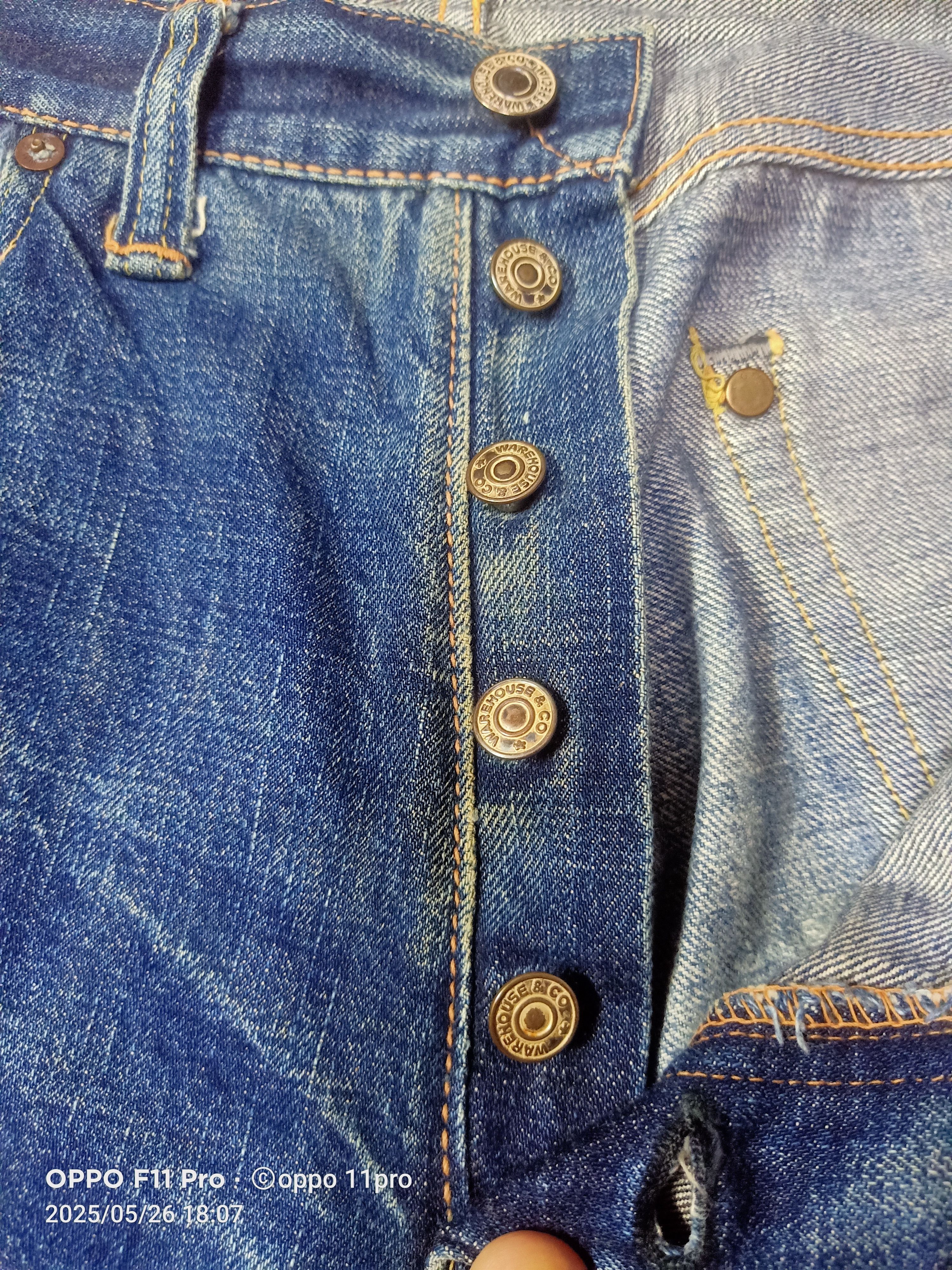 Japanese Brand × Warehouse Wherehouse Vintage Denim Distressdenim Selvedge Size US 33 - 8 Thumbnail