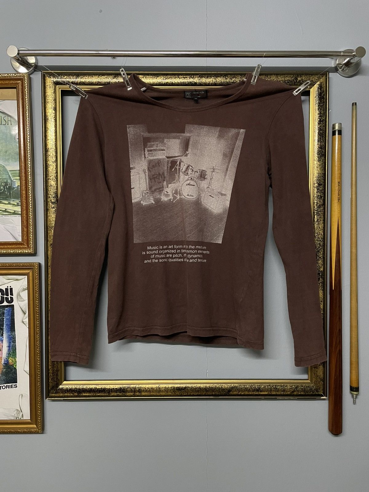 Michel Klein Vintage 1990s Japan Michel Klein ‘Music Is Art’ Longsleeve Size US S / EU 44-46 / 1 - 1 Thumbnail