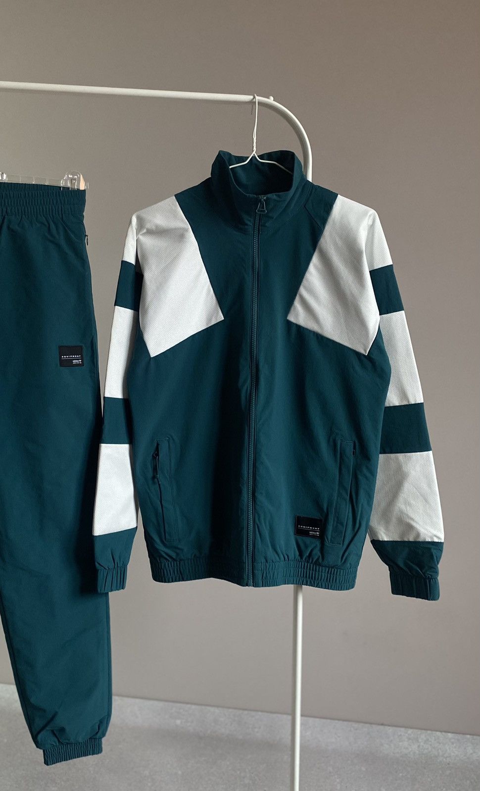 Adidas S XS Adidas Equipment EQT Bold Nylon Tracksuit Jacket Pants Size 38R - 2 Thumbnail