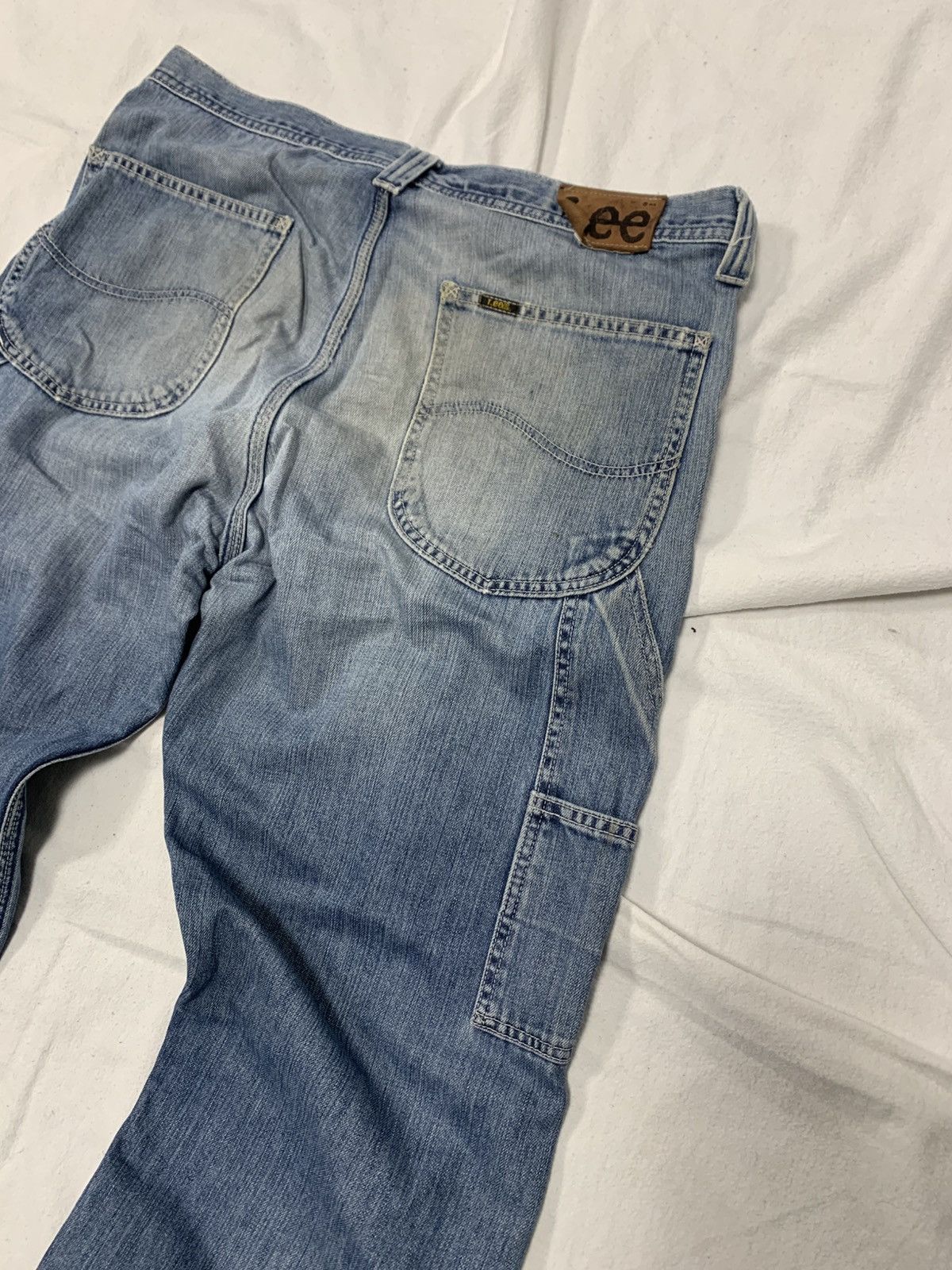 Japanese Brand × Lee BAGGY 90S DISTRESSED LEE DENIM PANTS JAPANESE CARHARTT STYLE Size US 36 / EU 52 - 7 Thumbnail