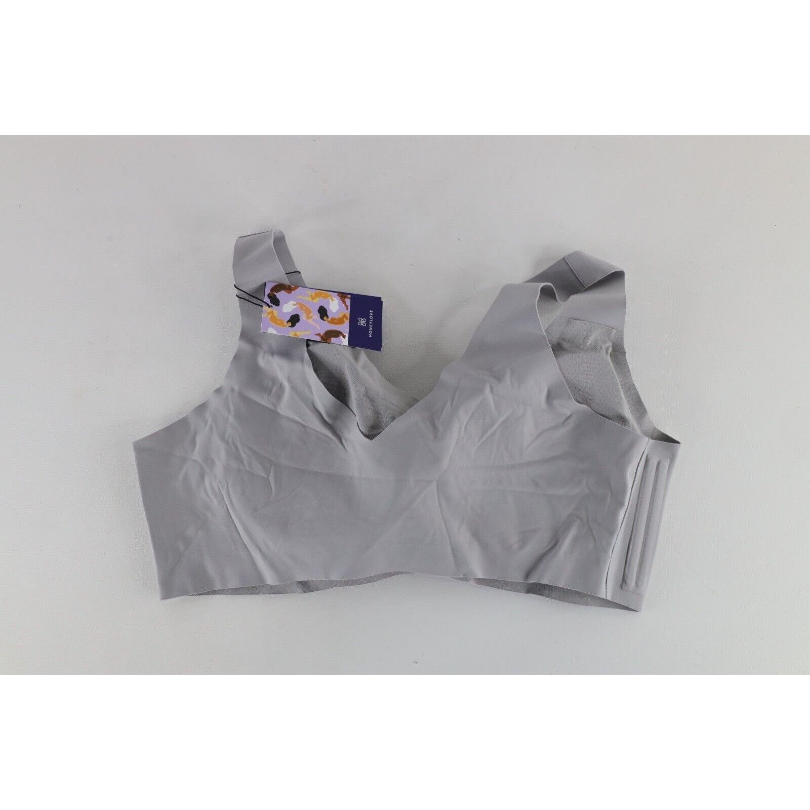 Vintage New Honeylove Shapewear Liftwear V-Neck Bra Gray Size ONE SIZE - 6 Thumbnail