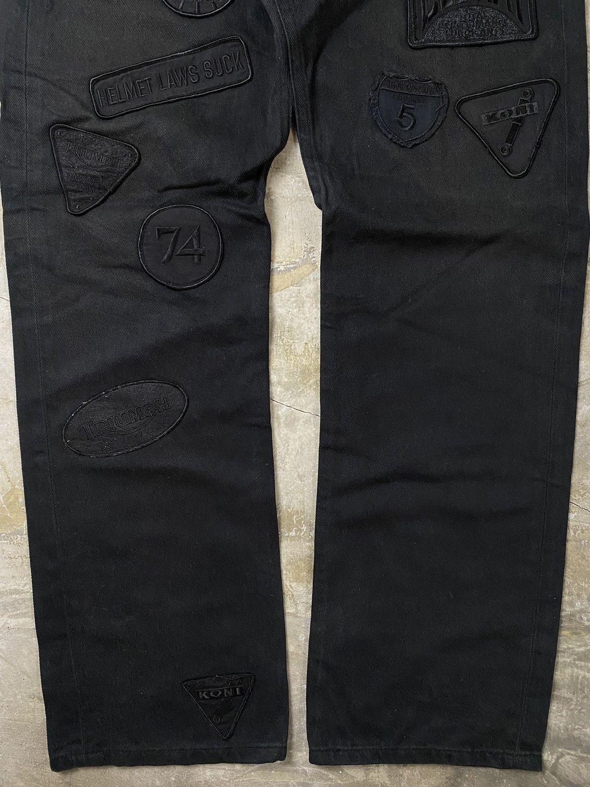 Junya Watanabe Junya Watanabe Man - CDG SS02 Biker Patchwork Jeans Size US 34 / EU 50 - 3 Thumbnail