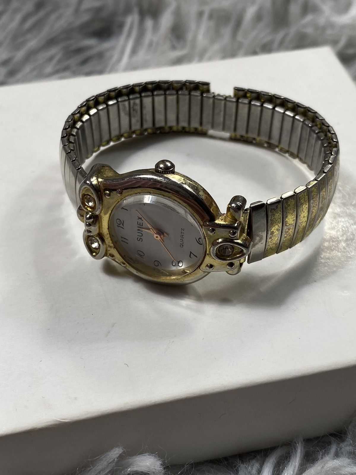 Vintage Sunex Elegant Gold-Tone Ladies Watch - Japanese Brand Size ONE SIZE - 9 Thumbnail