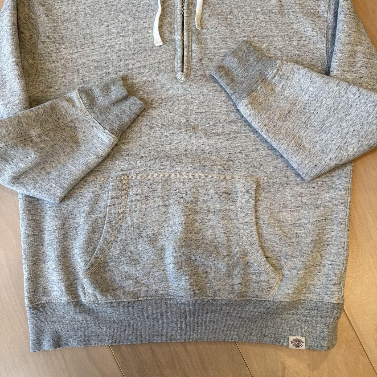 Wallace & Barnes Wallace & Barnes Hoodie Medium Gray 1/2 Zip Fleece Pullover Size US M / EU 48-50 / 2 - 6 Thumbnail