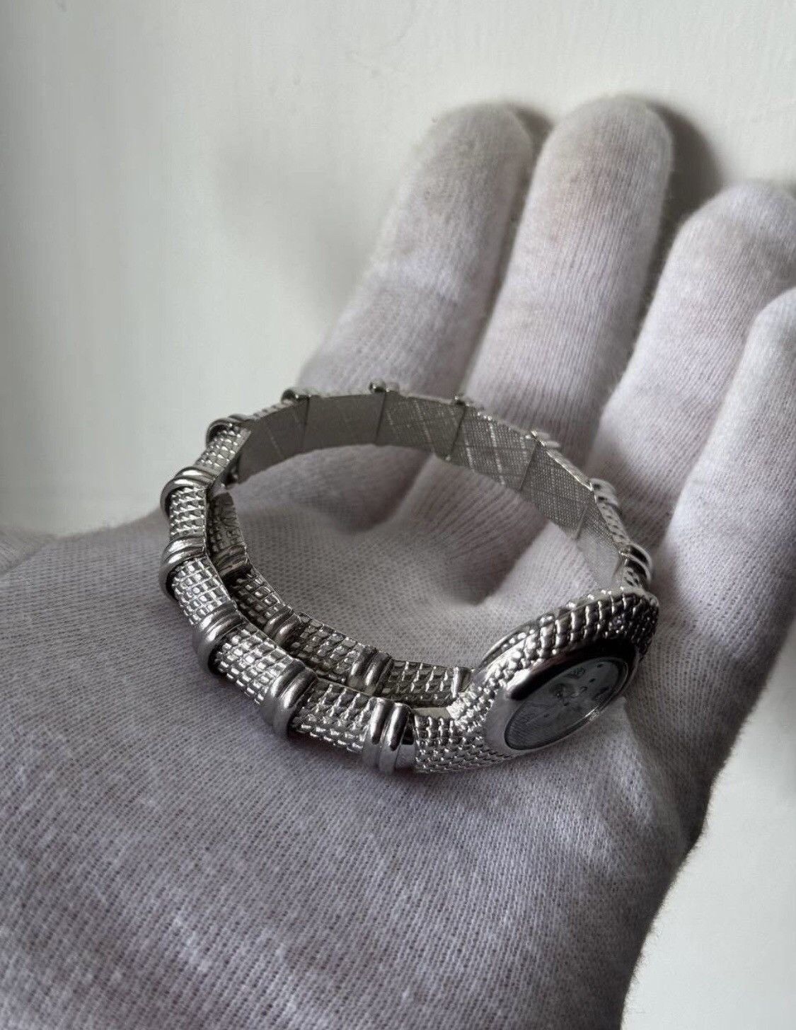 Japanese Brand × Vintage Metal Snake Futuristic Minimalistic Bracelet Watch Size ONE SIZE - 4 Thumbnail