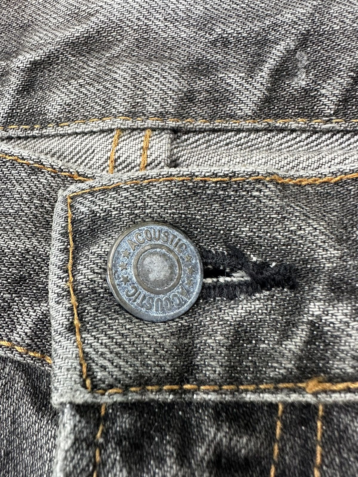 Japanese Brand Vintage Acoustic Japan Selvedge Faded Denim 30x30 D39 Size US 30 / EU 46 - 9 Thumbnail