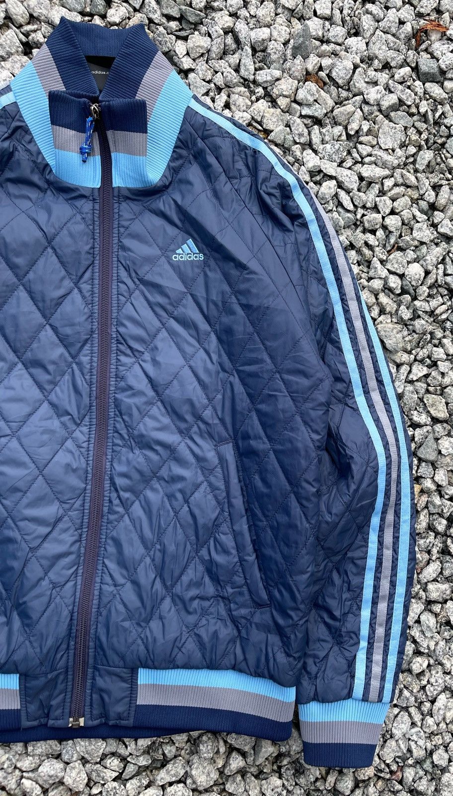 Adidas × Vintage 🔥Vintage Adidas Men's Quilted Jacket Size US L / EU 52-54 / 3 - 6 Thumbnail