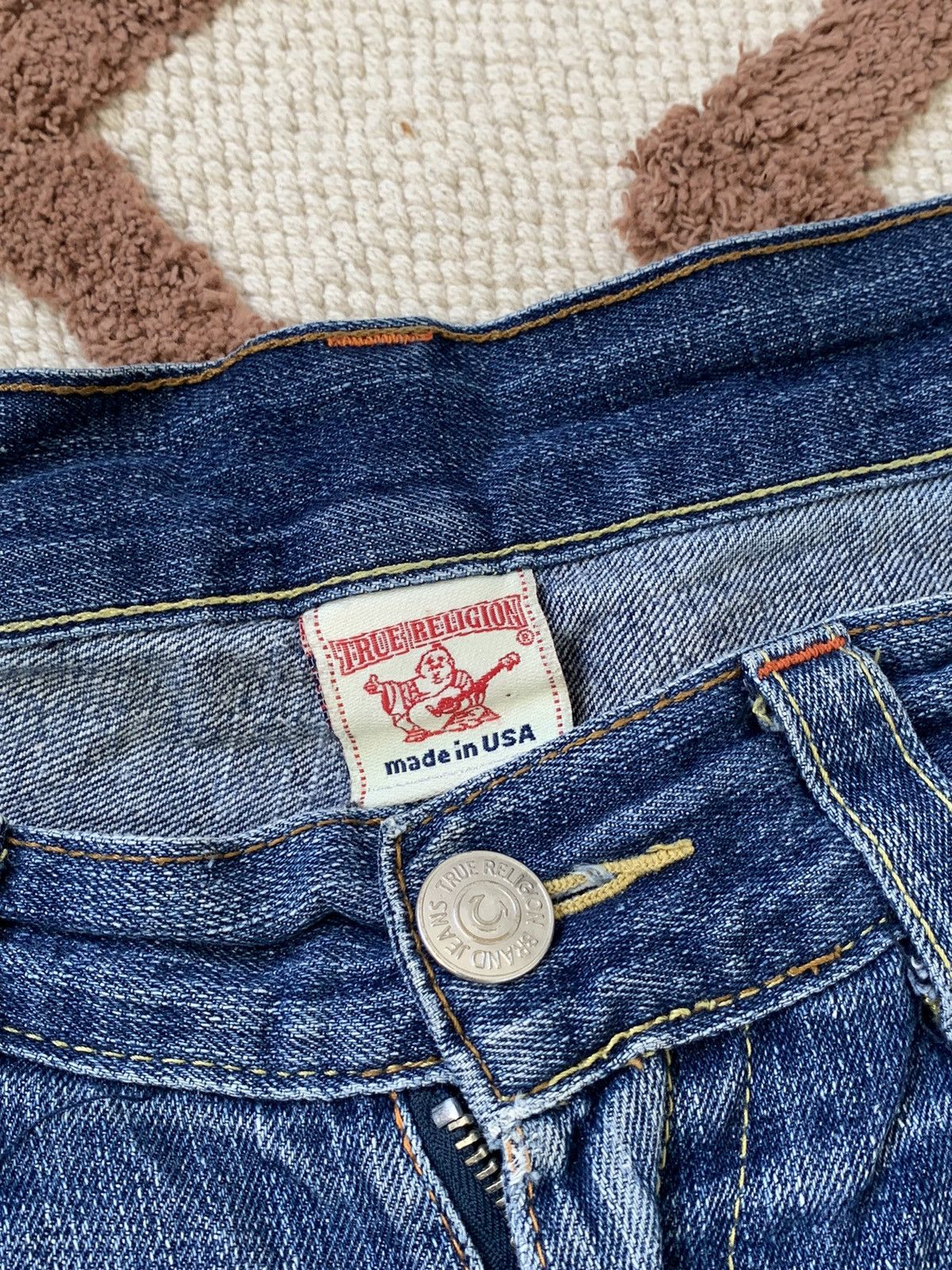 True Religion × Vintage VINTAGE TRUE RELIGION JAPANESE STYLE Y2K MINI SKIRT Size 34" / US 12 / IT 48 - 7 Thumbnail
