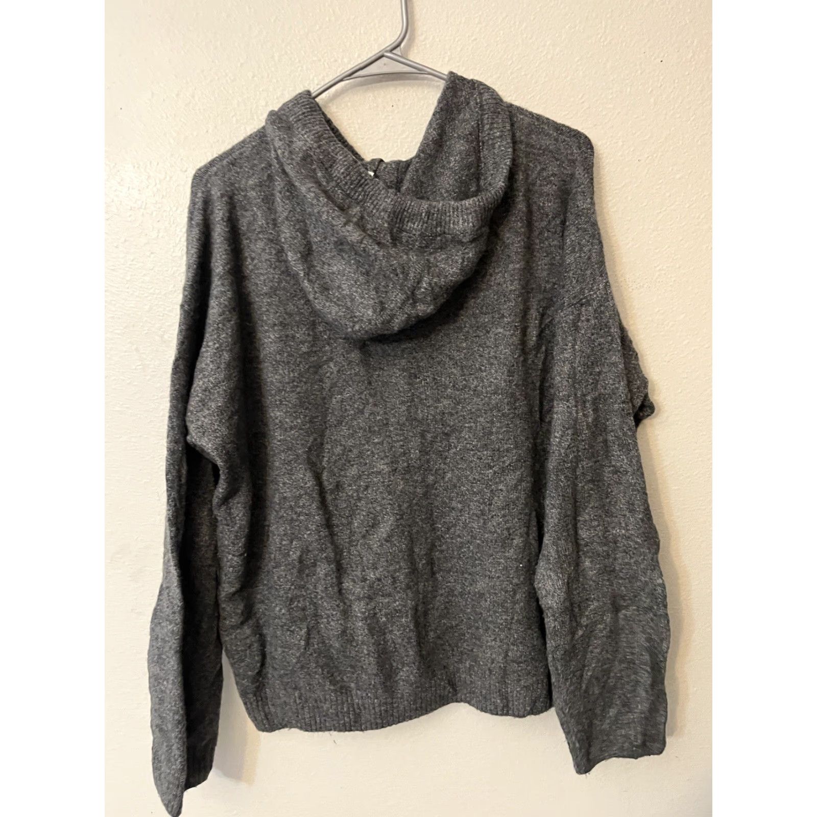 Vintage Cece Hooded Sweatshirt Women L Gray Acrylic Blend Size L / US 10 / IT 46 - 3 Thumbnail