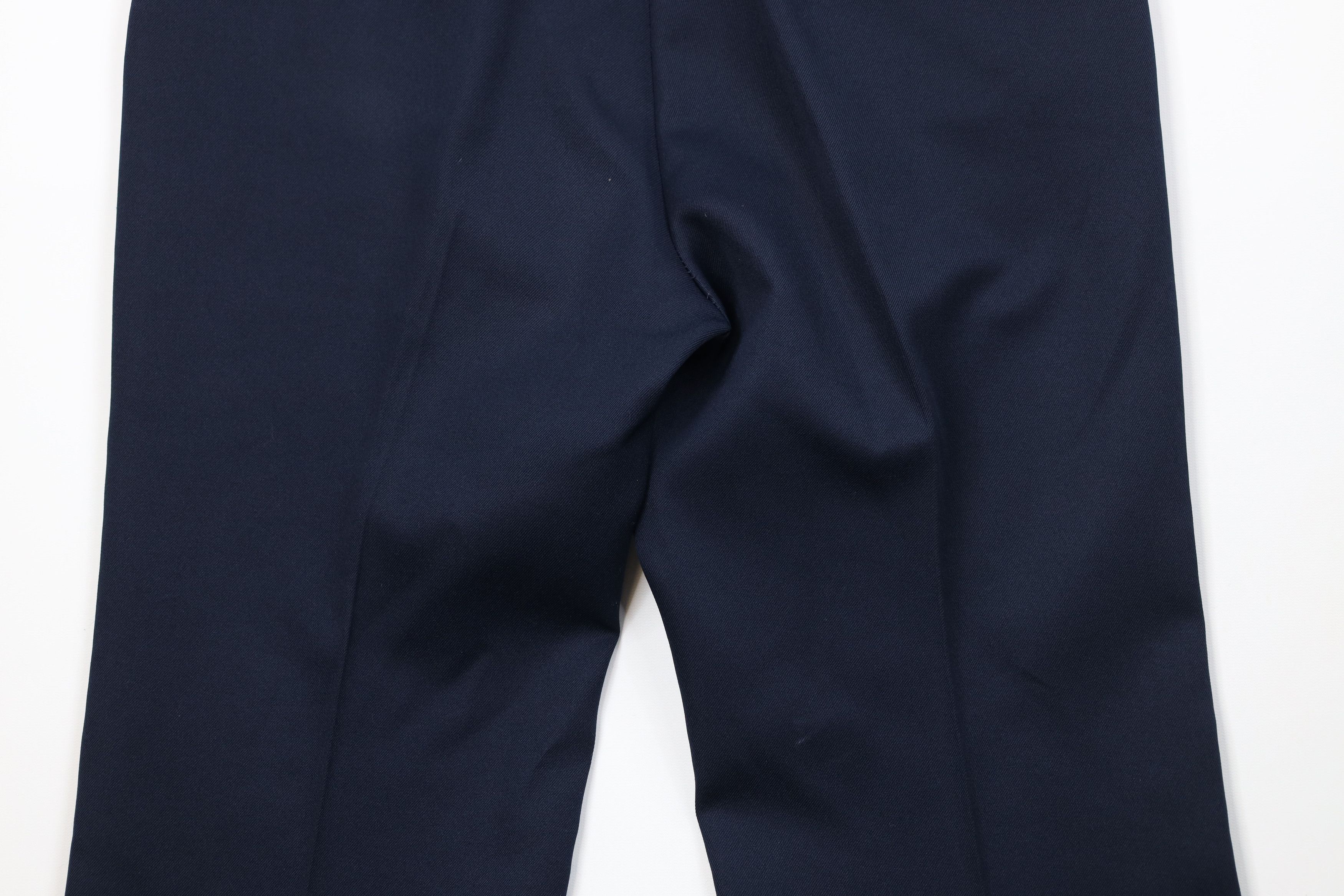 Vintage Vintage 70s Streetwear Flared Wide Leg Chino Pants Navy Blue Size US 34 / EU 50 - 11 Thumbnail