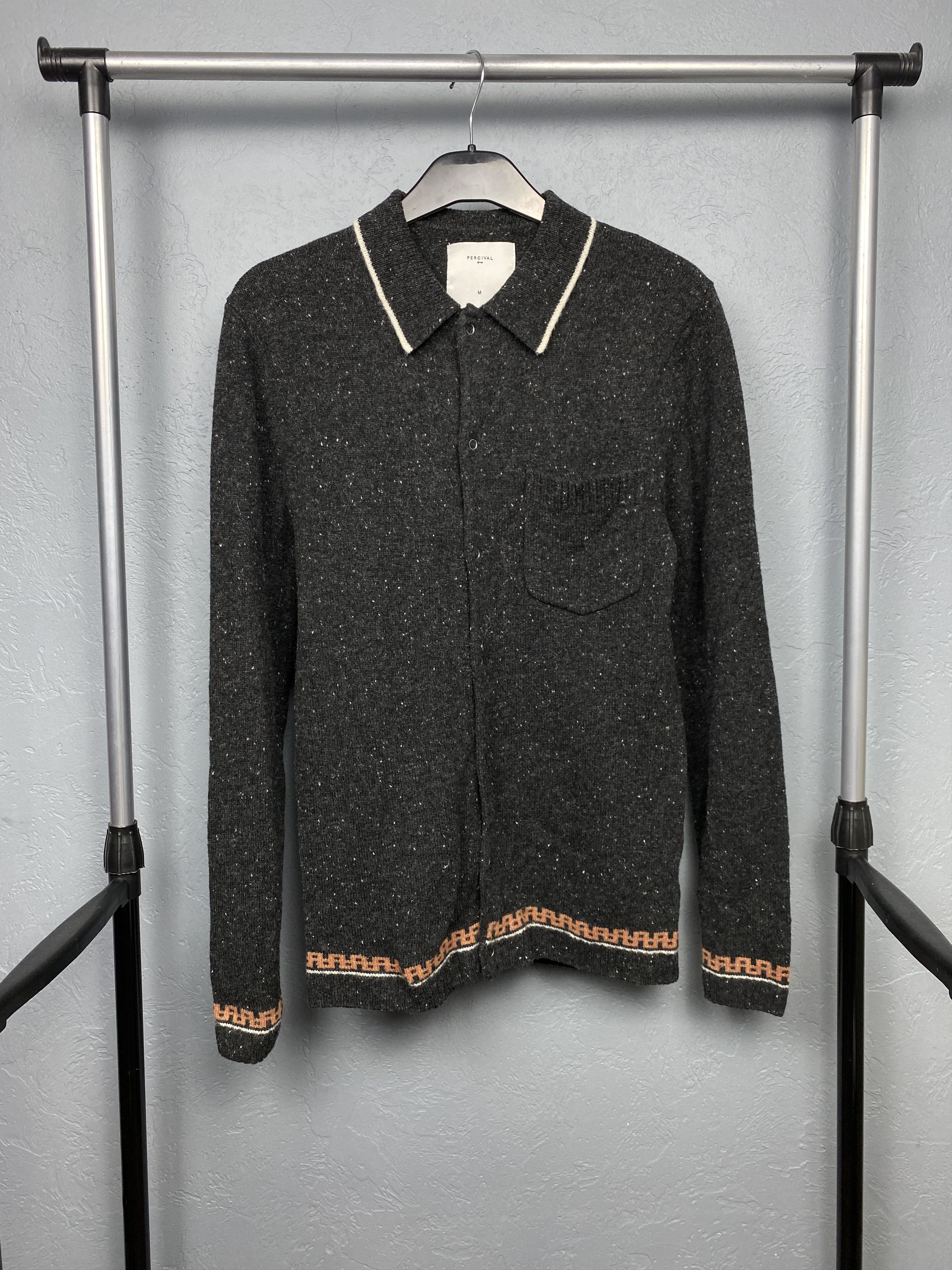 Percival Percival Mens Wool Knit Sweater Size US M / EU 48-50 / 2 - 1 Thumbnail