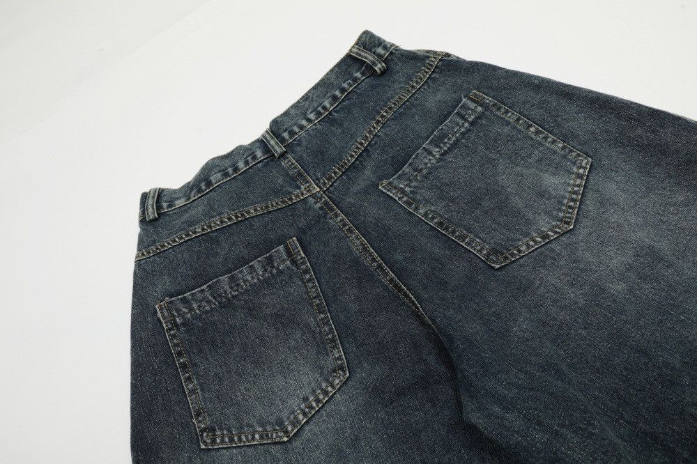 Vintage Retro punk washed men's letter print loose jeans Size US 32 / EU 48 - 5 Thumbnail