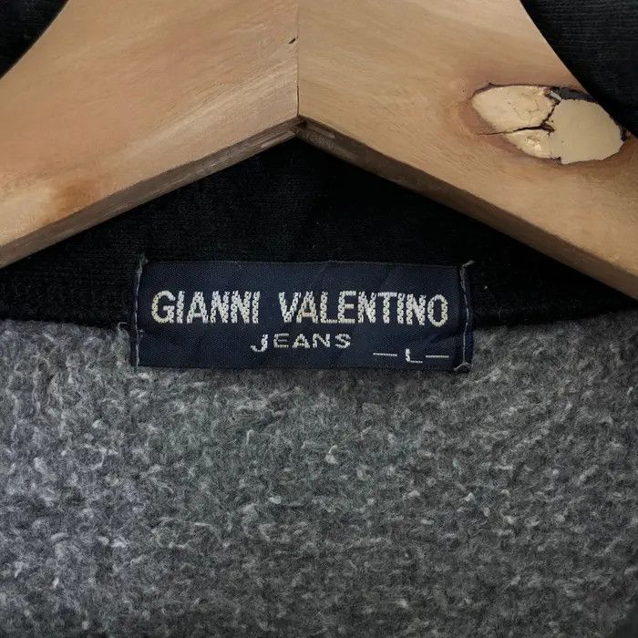 Vintage Vtg GIANNI VALENTINO ITALY Grey Trench Coat Parka Jacket Size L / US 10 / IT 46 - 6 Thumbnail