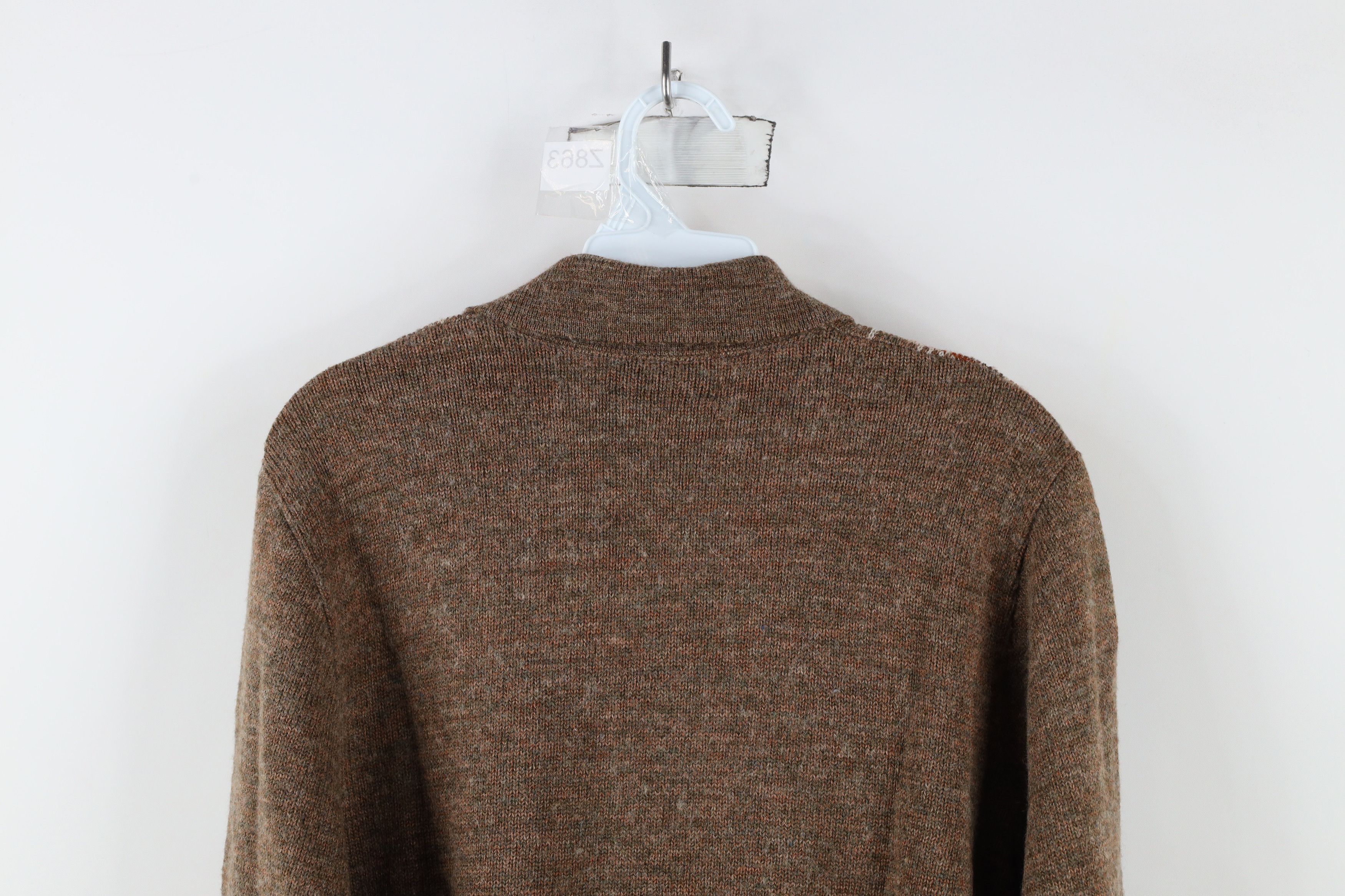 Vintage Vintage 70s Streetwear Plaid Knit Collared Polo Sweater USA Size US M / EU 48-50 / 2 - 9 Thumbnail